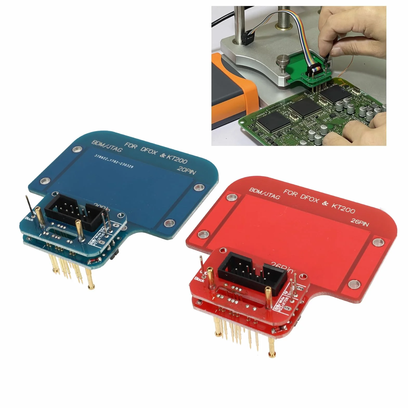 Adapter Bez Lutowania 26PIN 20pin Adapter JTAG BDM KT200 Narzędzie Programatora ECU KTAG KESSV3 DIMSPORT