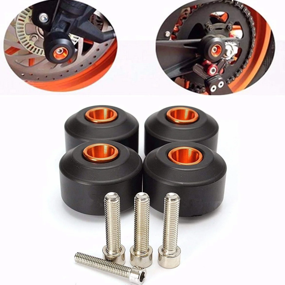 Motocykl przedni tylny widelec koło rama suwak ochraniacz na zderzenie do KTM RC 125 200 390 Duke