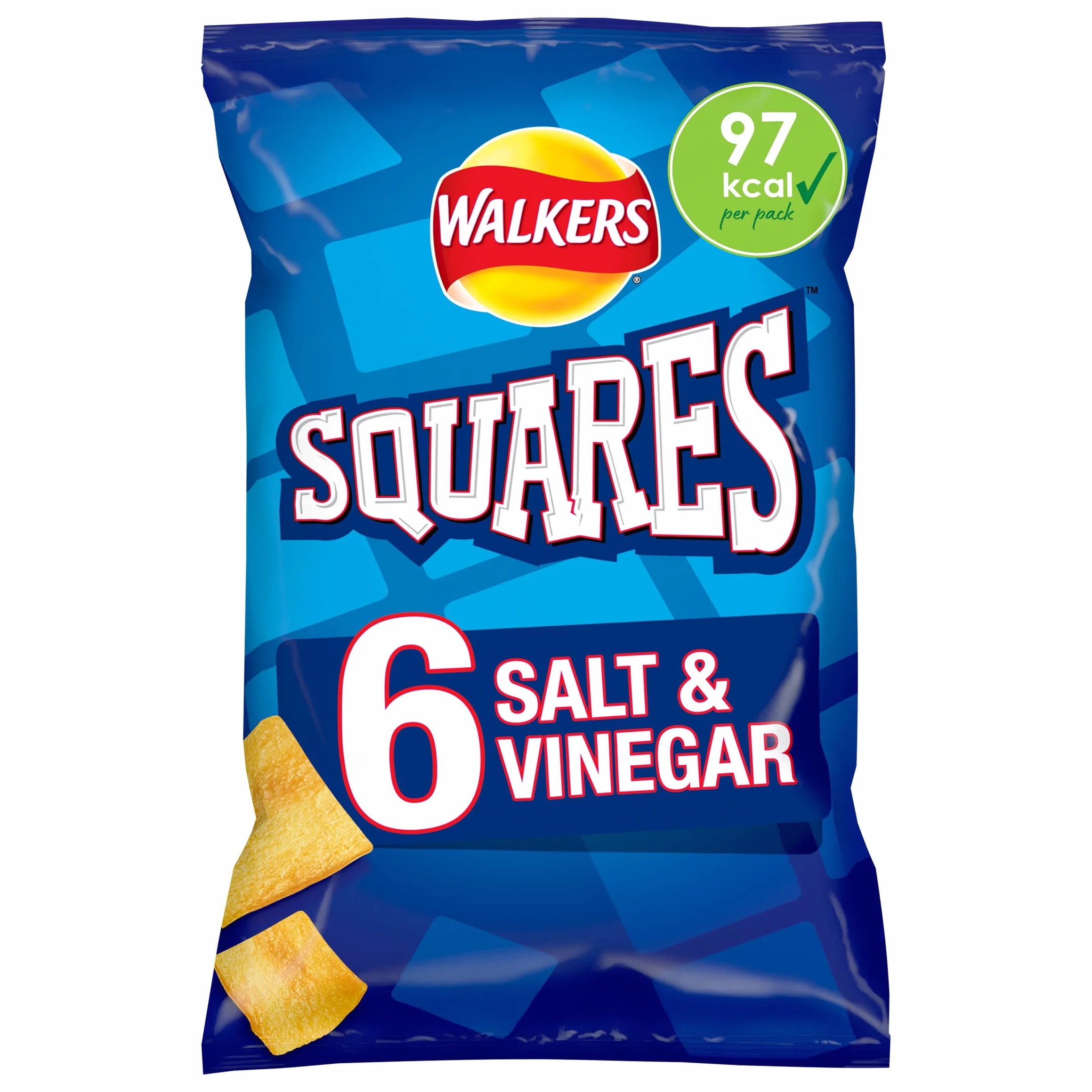 Walkers Salt & Vinegar kwadraty 6 x 22 g