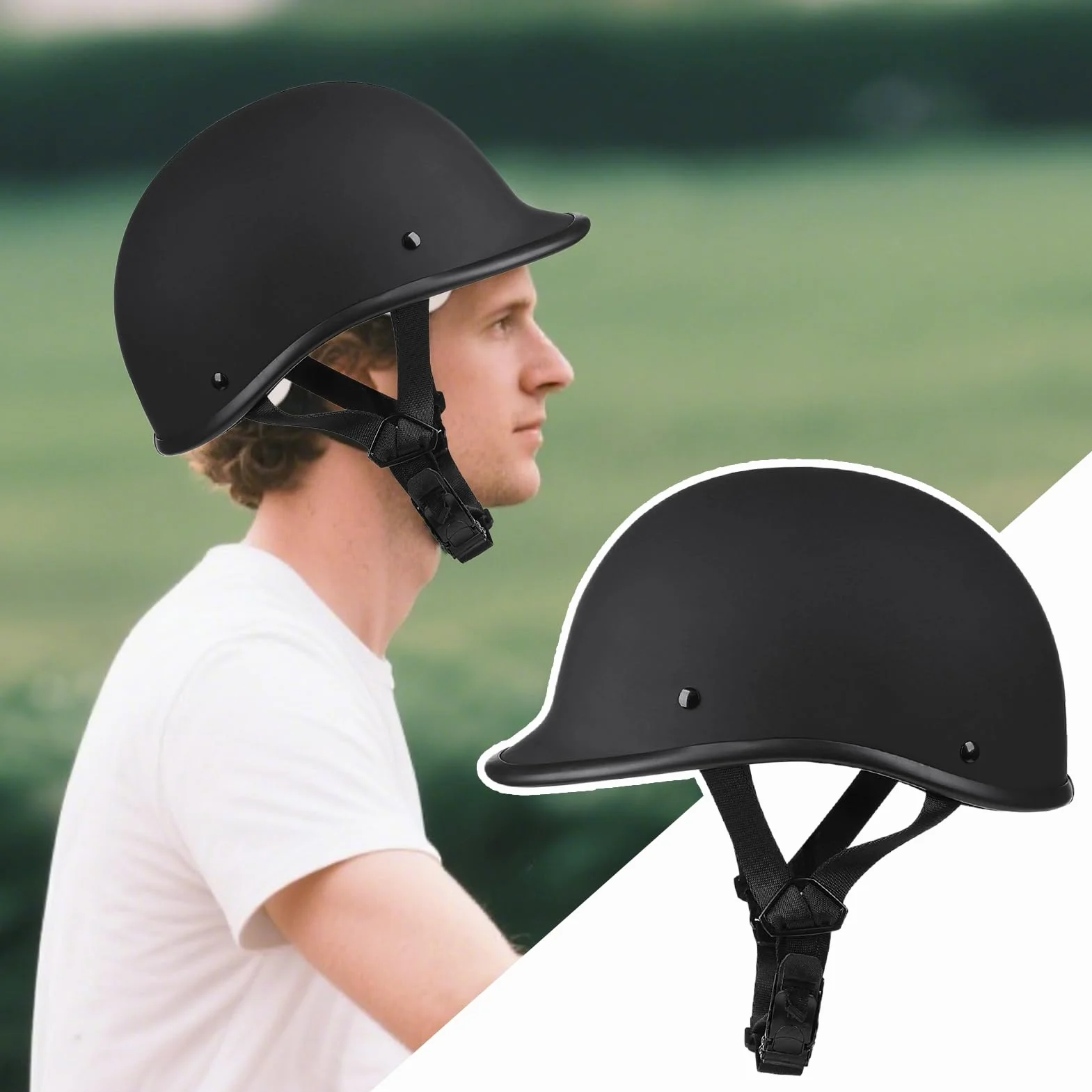 Kaski Motocyklowe | Regulowane dopasowanie, twarda skorupa,Uniwersalny kask do jazdy na deskorolce,Dla młodzieży, nastolatków, żony, męża, syna, córki, rodziny, na rower, deskorolkę, wspinaczkę