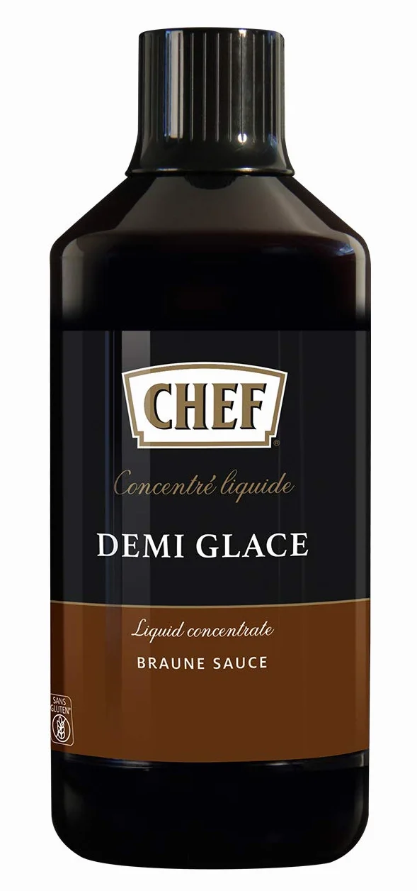 CHEF Płynny koncentrat Demi Glace, smak słodkich potraw, 100% naturalny smak, 1 opakowanie (1 x 1 l)