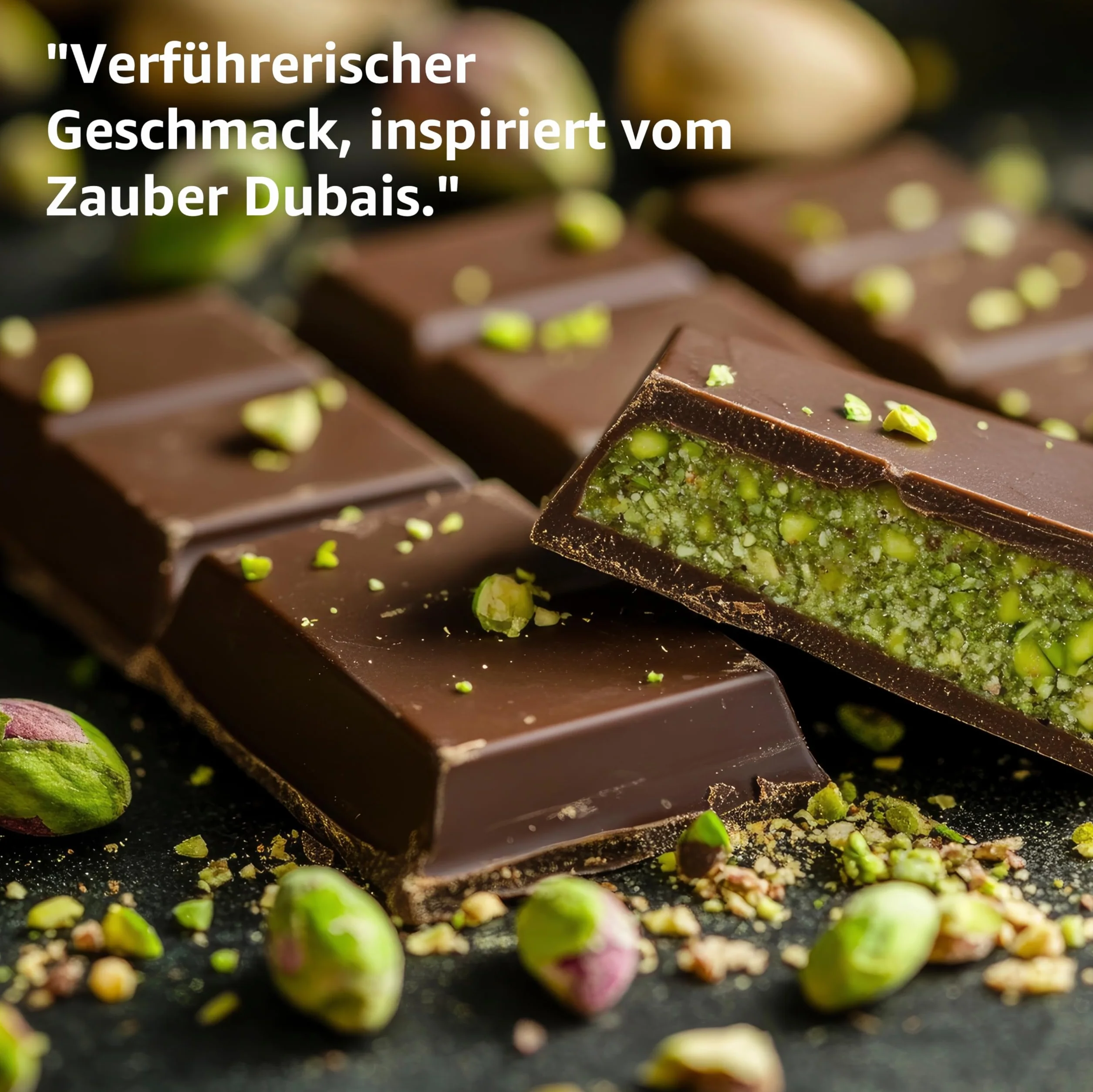 Czekolada Dubajska z pistacjami i Kadayif 100 gr