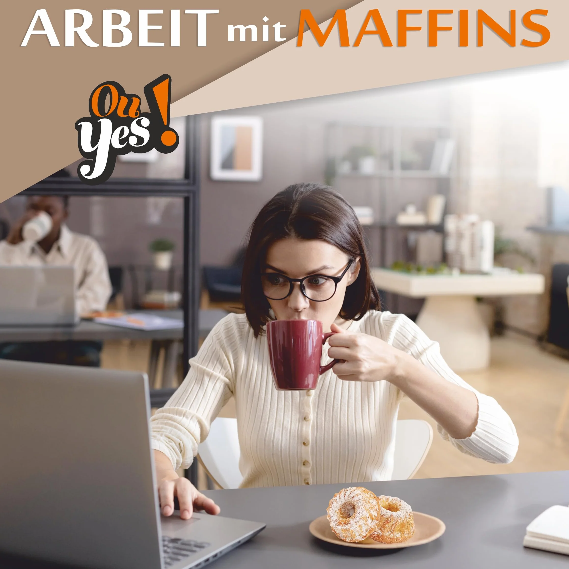 Ou Yes! Muffins 12 szt. 612 g Mix 2 smaki ananas karmel