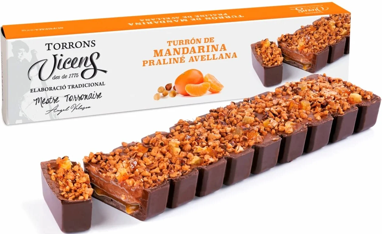 Vicens Agramunt's Torrons - Albert Adrià Natura Collection - mandarynkowy nugat z orzechem laskowym - 300 g (1 sztuka)