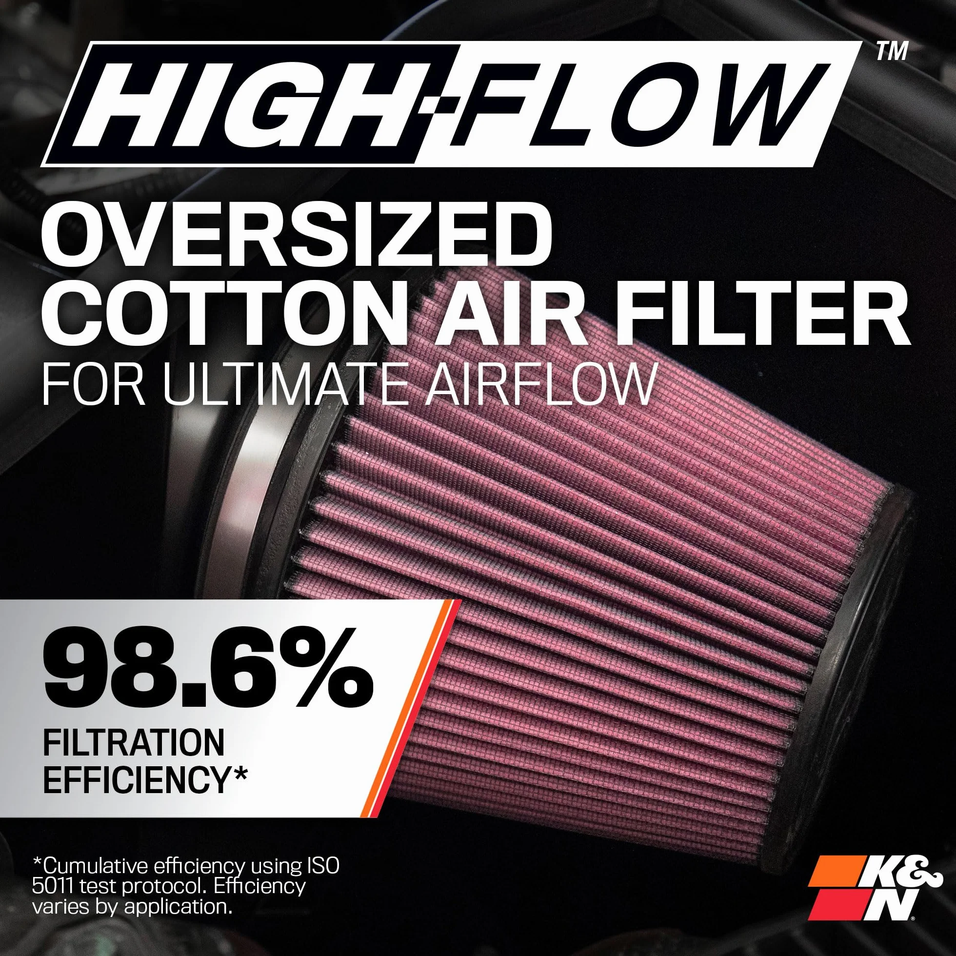 K&N Filtr nadający się do prania i wielokrotnego użytku 77-1567KS samochodowy sportowy system filtrów powietrza
