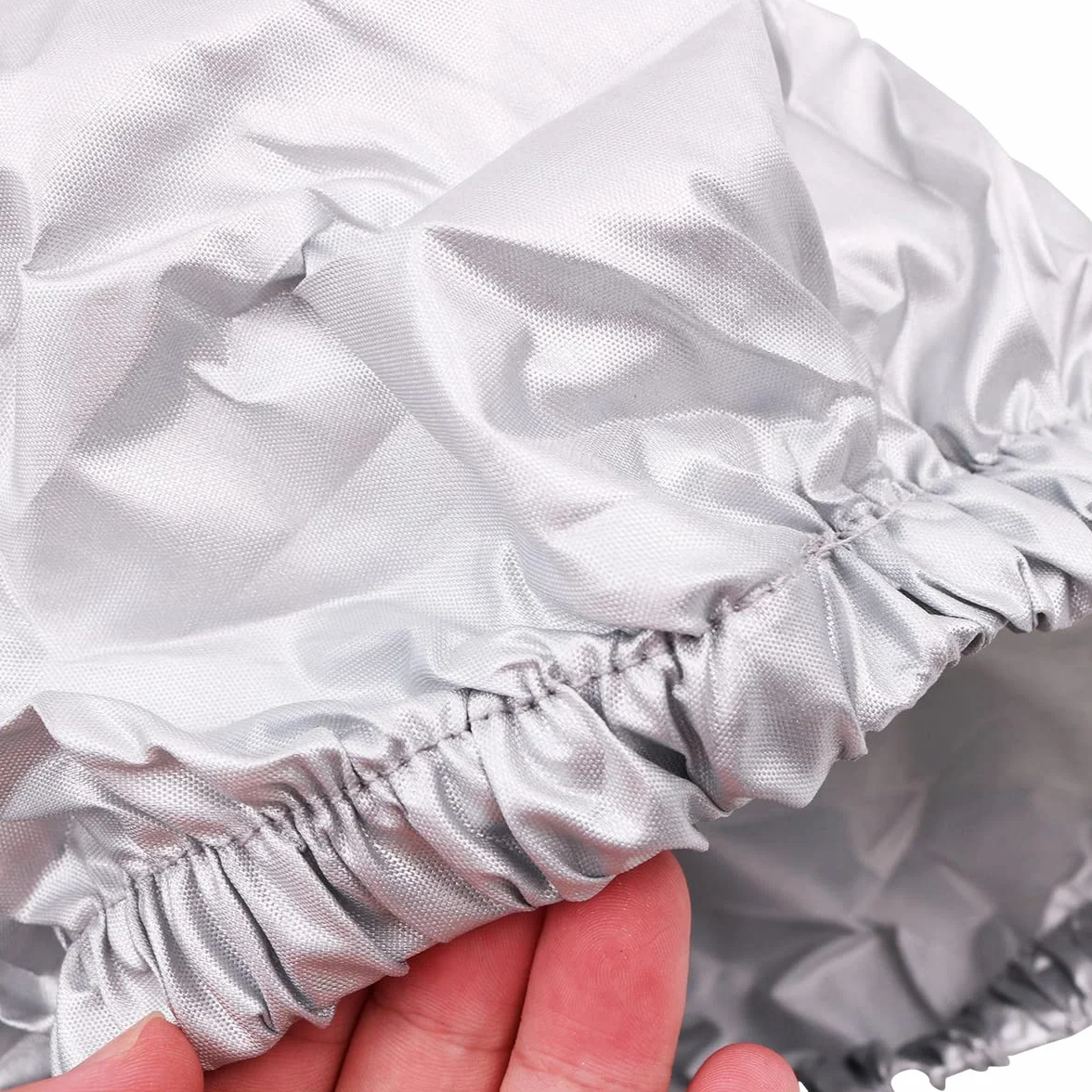 Uniwersalny pokrowiec na siedzenie motocyklowe, wodoodporny pokrowiec na siedzenie motocyklowe, elastyczny fotel - duży skuter srebrny rozmiar XL