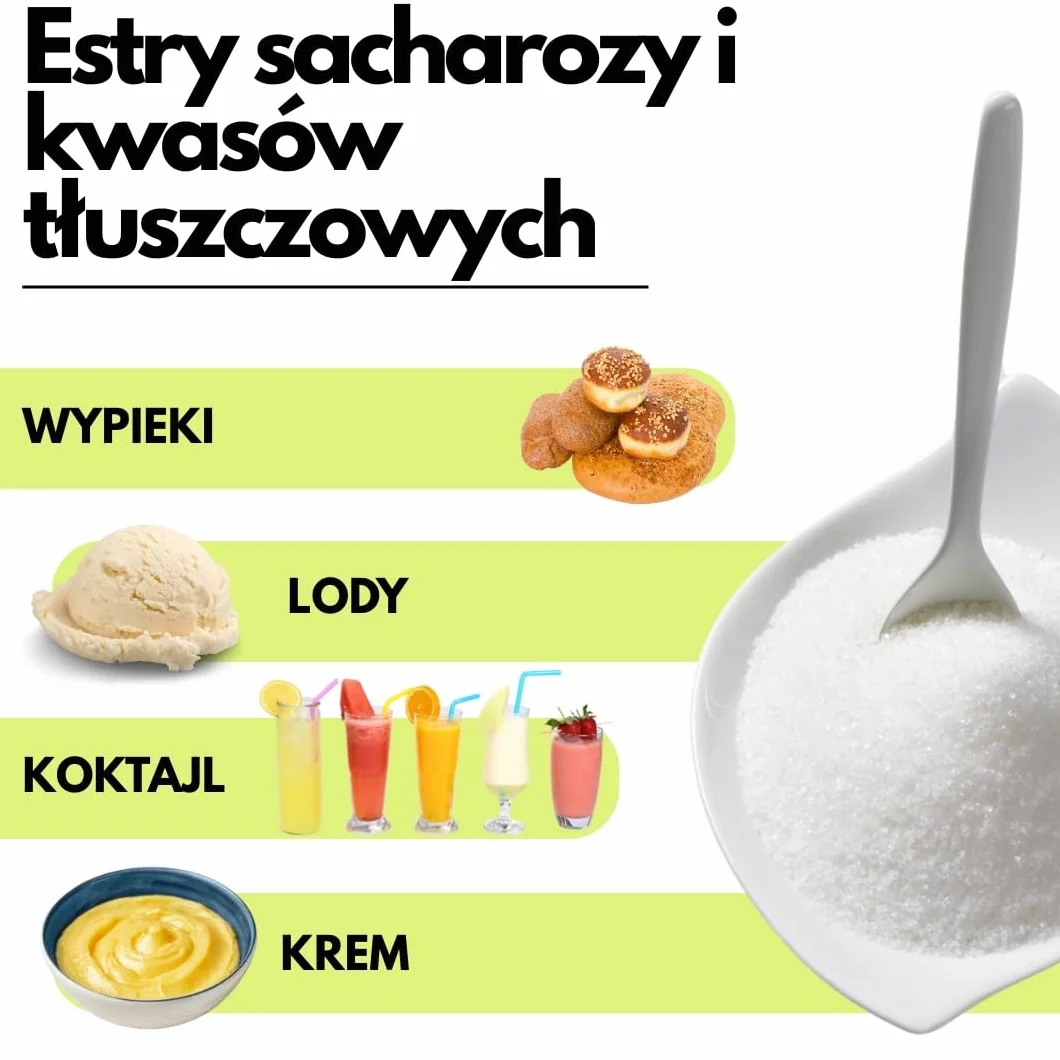 Estry sacharozy i kwasów tłuszczowych, E-473-50 g