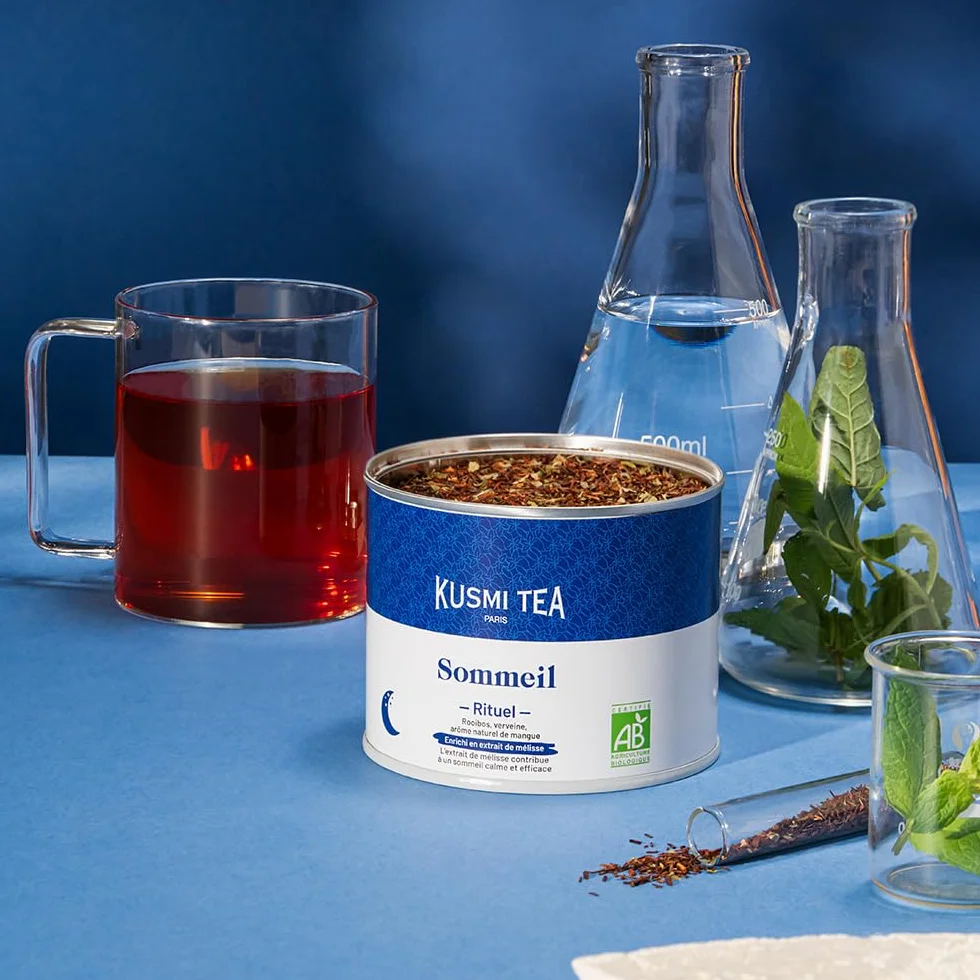 Kusmi Tea Rituel Sommeil Bio Relaksujący organiczny napar z mango, rooibos, melisy i werbeny 100 g