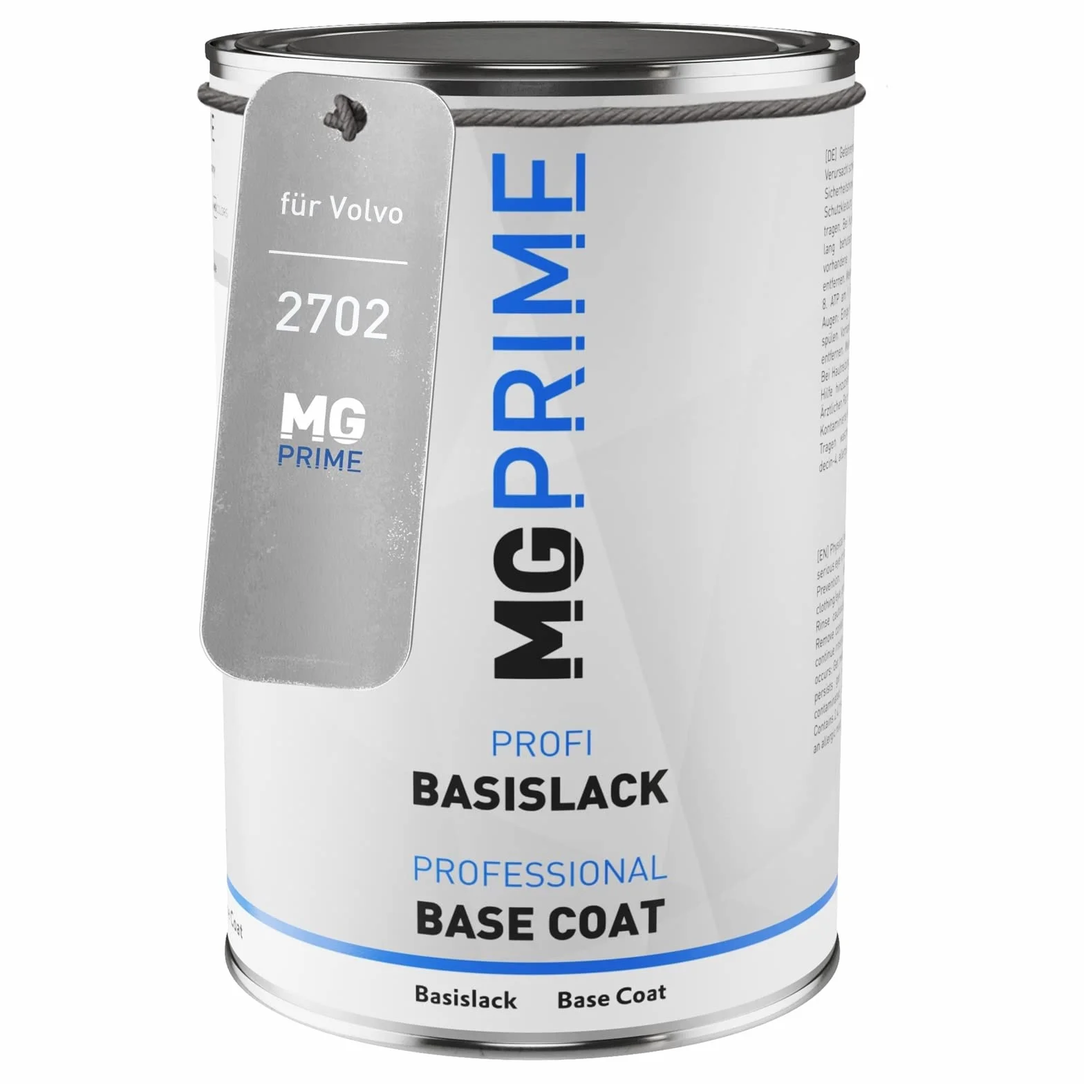 MG PRIME Lakier samochodowy Puszka gotowa do natrysku dla Volvo 2702 / 2702BLAC Black Metallic Black Grey Lakier bazowy 1.0 litr 1000ml