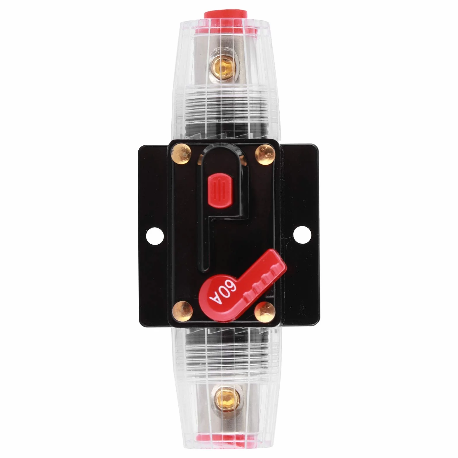 PRZEŁĄCZNIK UCHWYTU BEZPIECZNIKA AUTO RESET DO OCHRONY Do AudiO SAMOCHODU SAMOCHODOWEGO 12V 60A