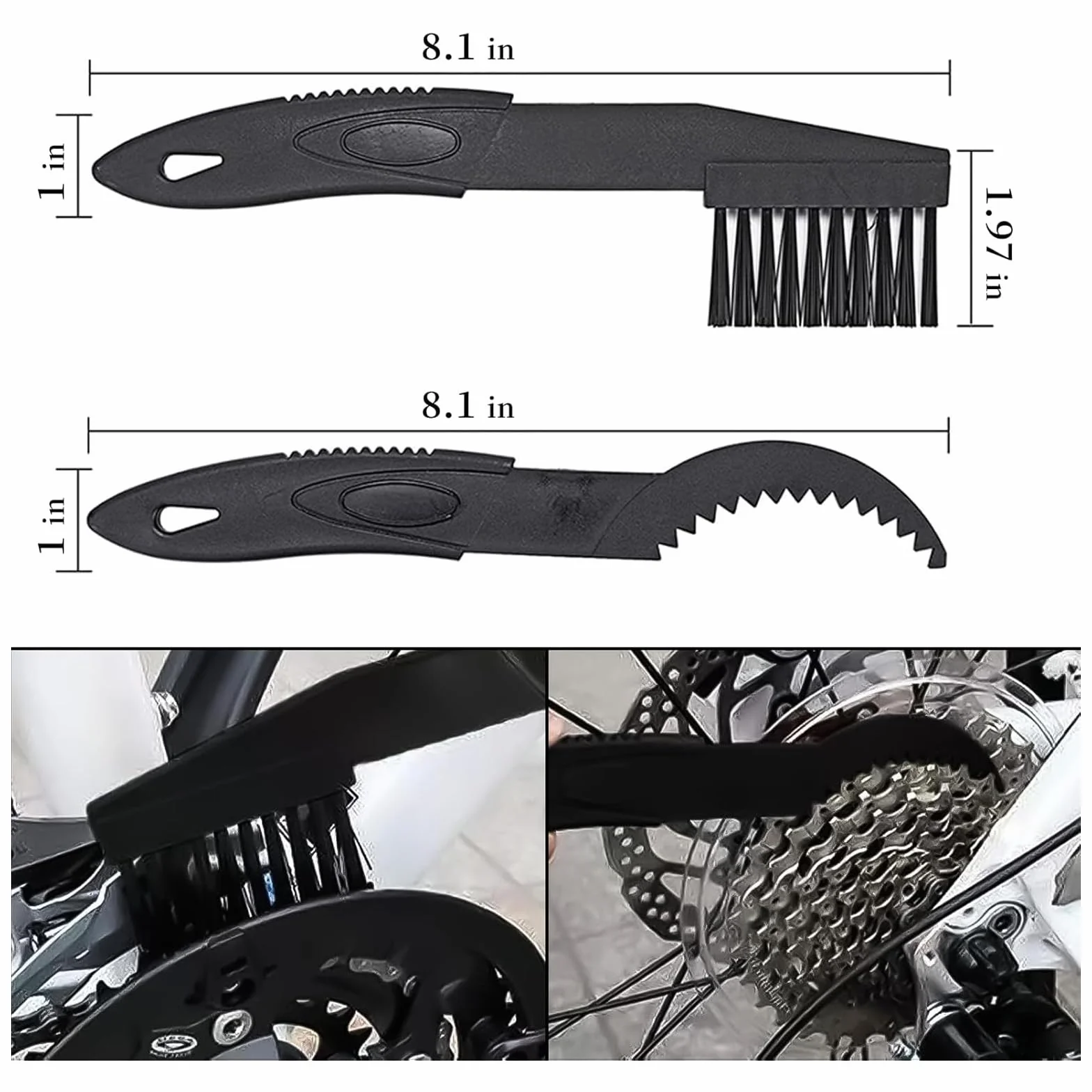 Zestaw do czyszczenia łańcucha rowerowego 8 sztuk szczotka