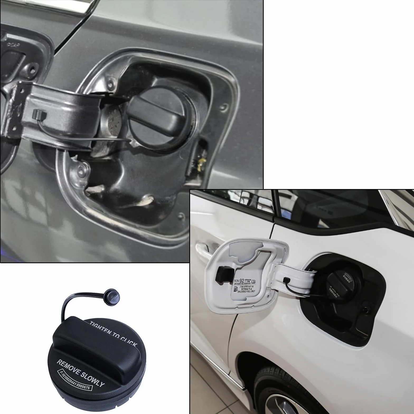 2X Zatyczki do zbiornika paliwa 17670-T3W-A01 10834 31832 Kompatybilne z Honda Accord Civic Crosstour CR-V FIT HR-V Insight Odyssey Pilot
