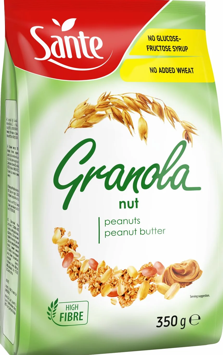 SANTE Granola Orzechowa 350g Chrupiące Musli Pełnoziarniste Płatki Owsiane