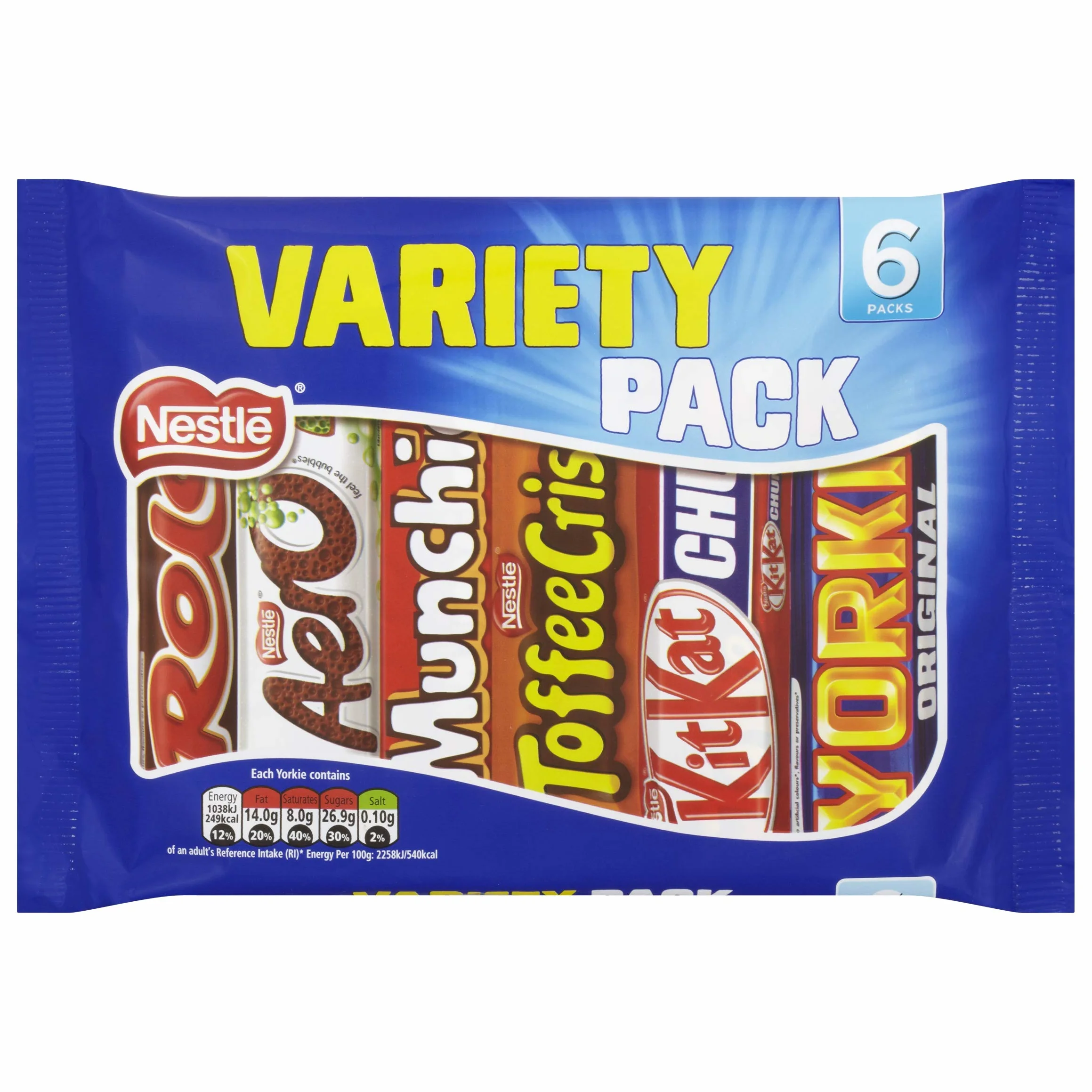 Nestle Mieszany baton czekoladowy wielopak (6xStd) 264 g