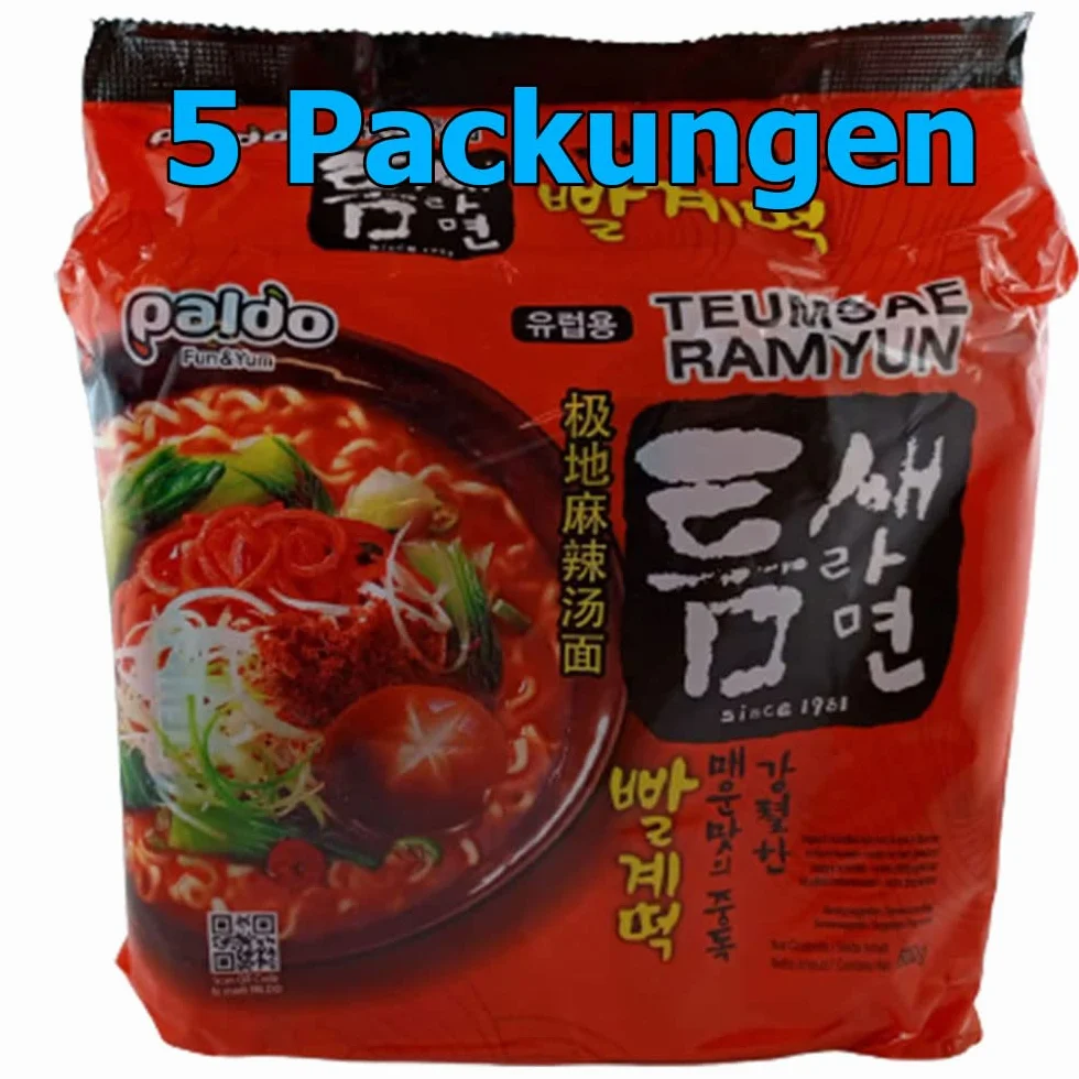 Paldo Teumsae Ramyun Instant makaron 5 szt. (5 x 120 g)