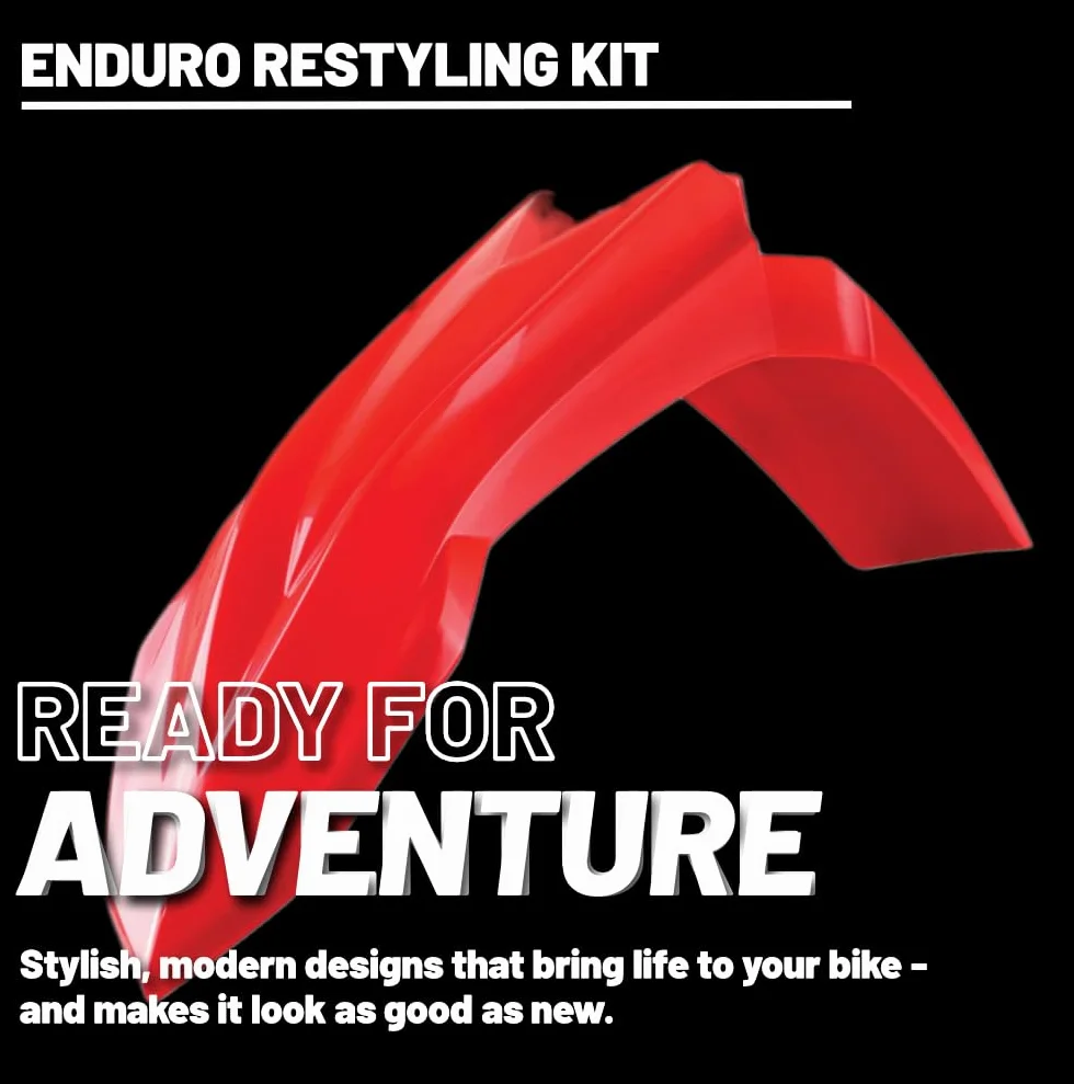 POLISPORT 91085 - Polisport Enduro Restyling zestaw replik dla tych, którzy szukają jakości OEM do motocykli BETA w kolorze czerwonym