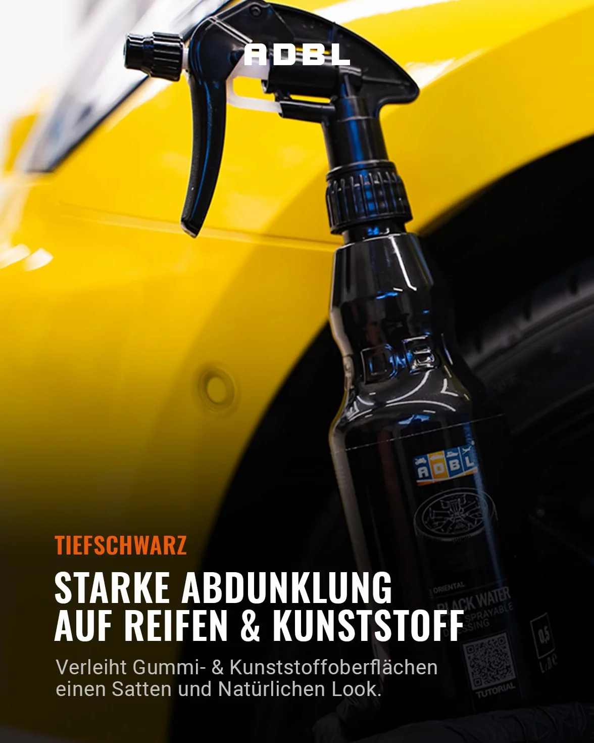 ADBL Black Water Tire Dressing Do Opon 1 L