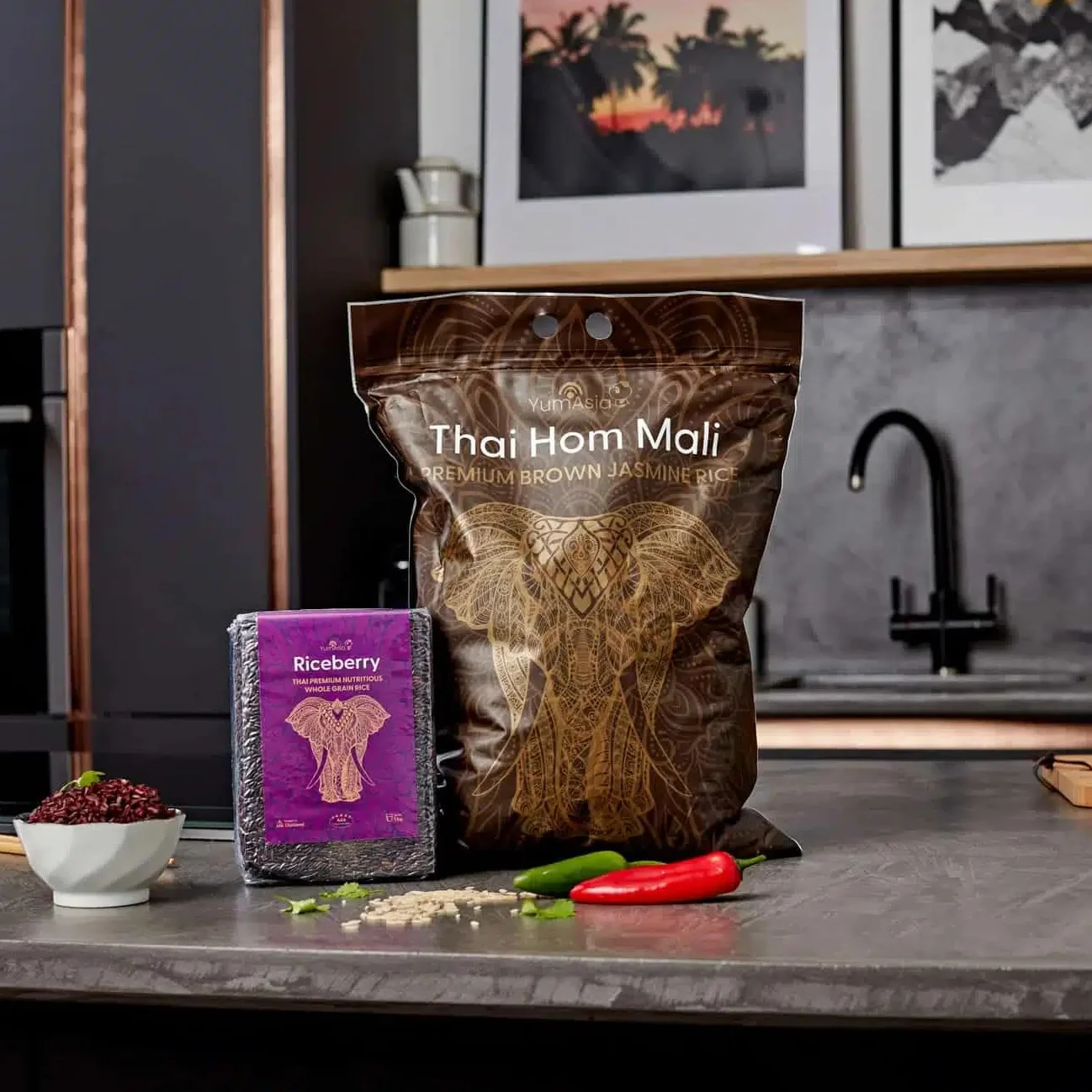 Yum Asia Thai Hom Mali Premium Jasmine Brown Rice 5 kg