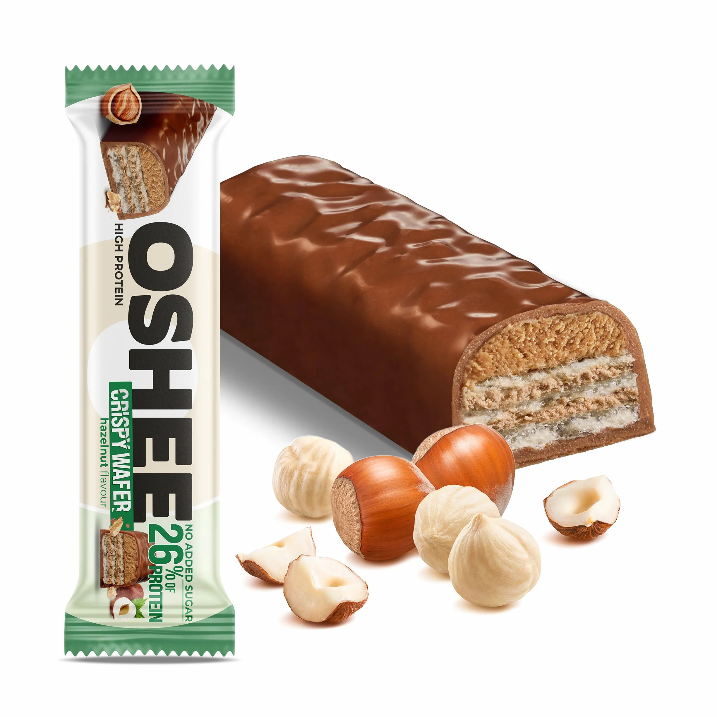 OSHEE Crispy bar chrupiący baton proteinowy orzech 37 g