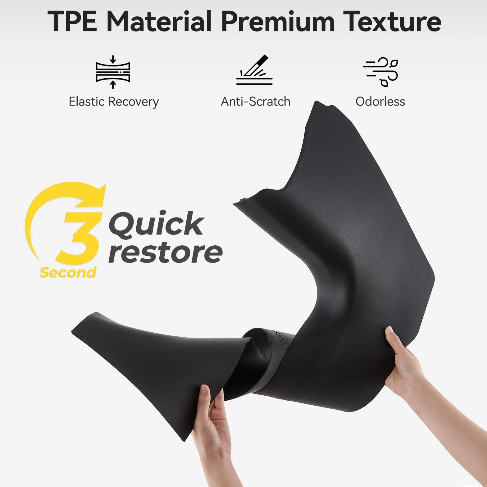 3W Osłona progu bagażnika pasuje do modelu 2025 2026 Tesla Model Y Juniper Premium Performance Standard, Thorex™ osłona tylnego zderzaka samochodu, osłona progu bagażnika na każdą pogodę, osłona progu