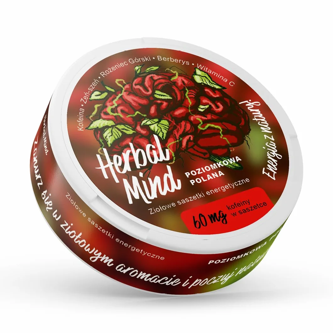 HerbalMind Ziołowe Saszetki Energetyczne 60 mg Kofeiny 20 szt. Bez Nikotyny