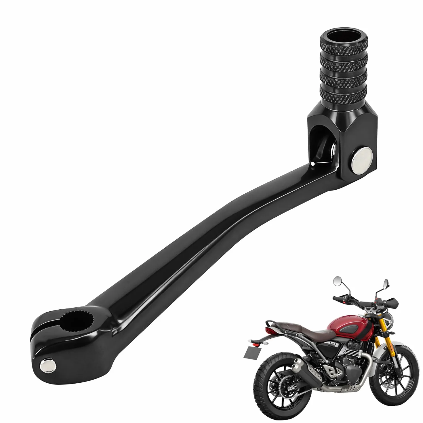 Dźwignia zmiany biegów motocyklowych CNC aluminiowa składana do Triumph Scrambler 400X czarna