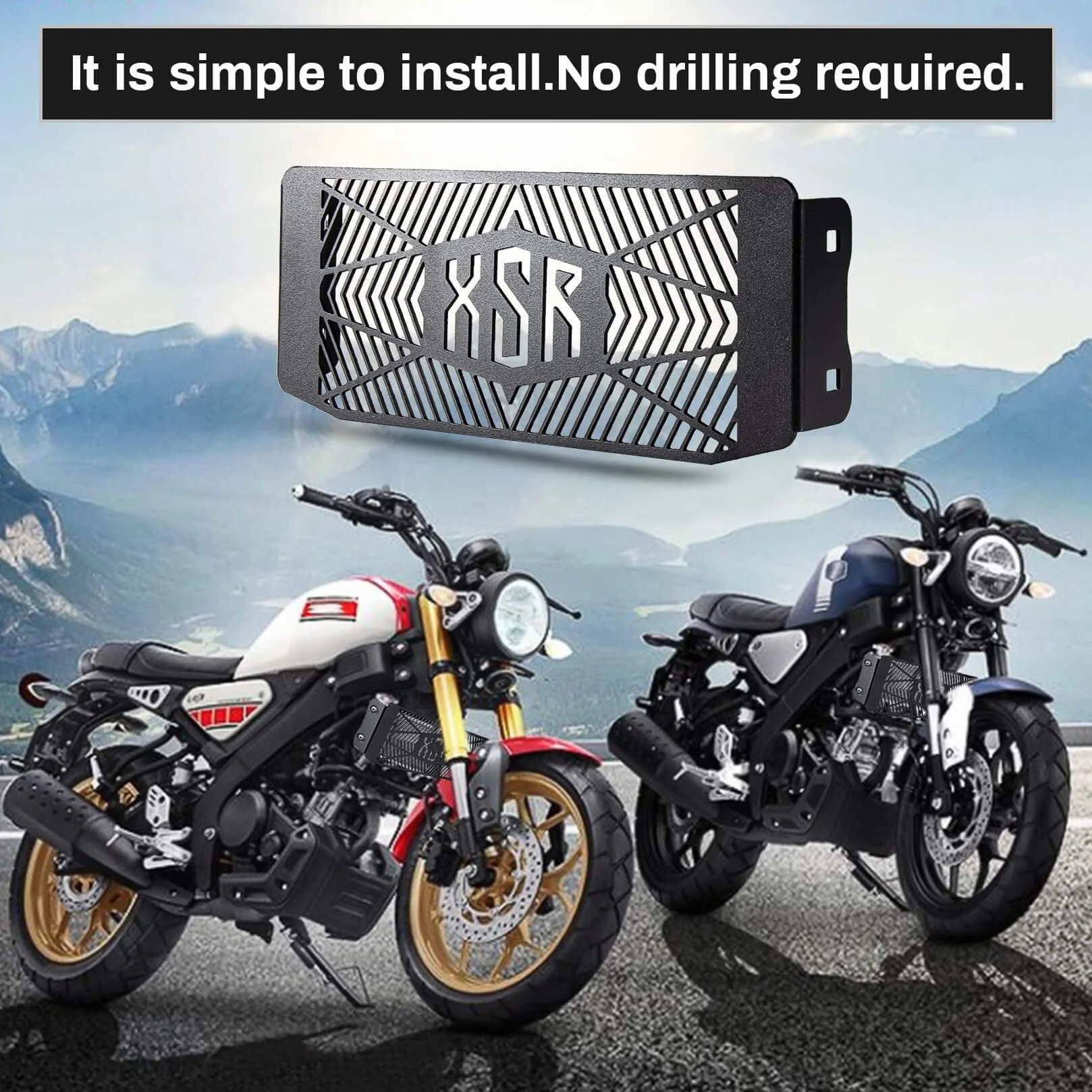 Osłona chłodnicy Yamaha XSR-125 XSR-155 2019-2023 kratka ochronna