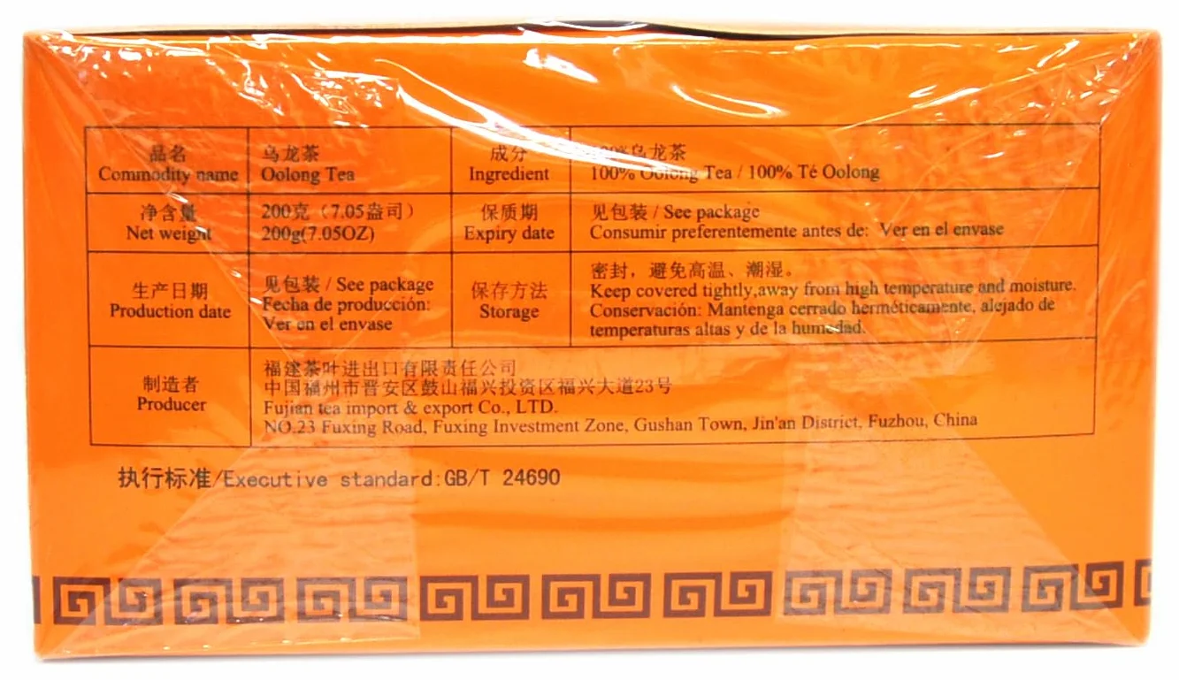 Autentyczna chińska herbata Oolong, 100 torebek herbaty, dieta, wyszczuplające działanie o wysokiej jakości