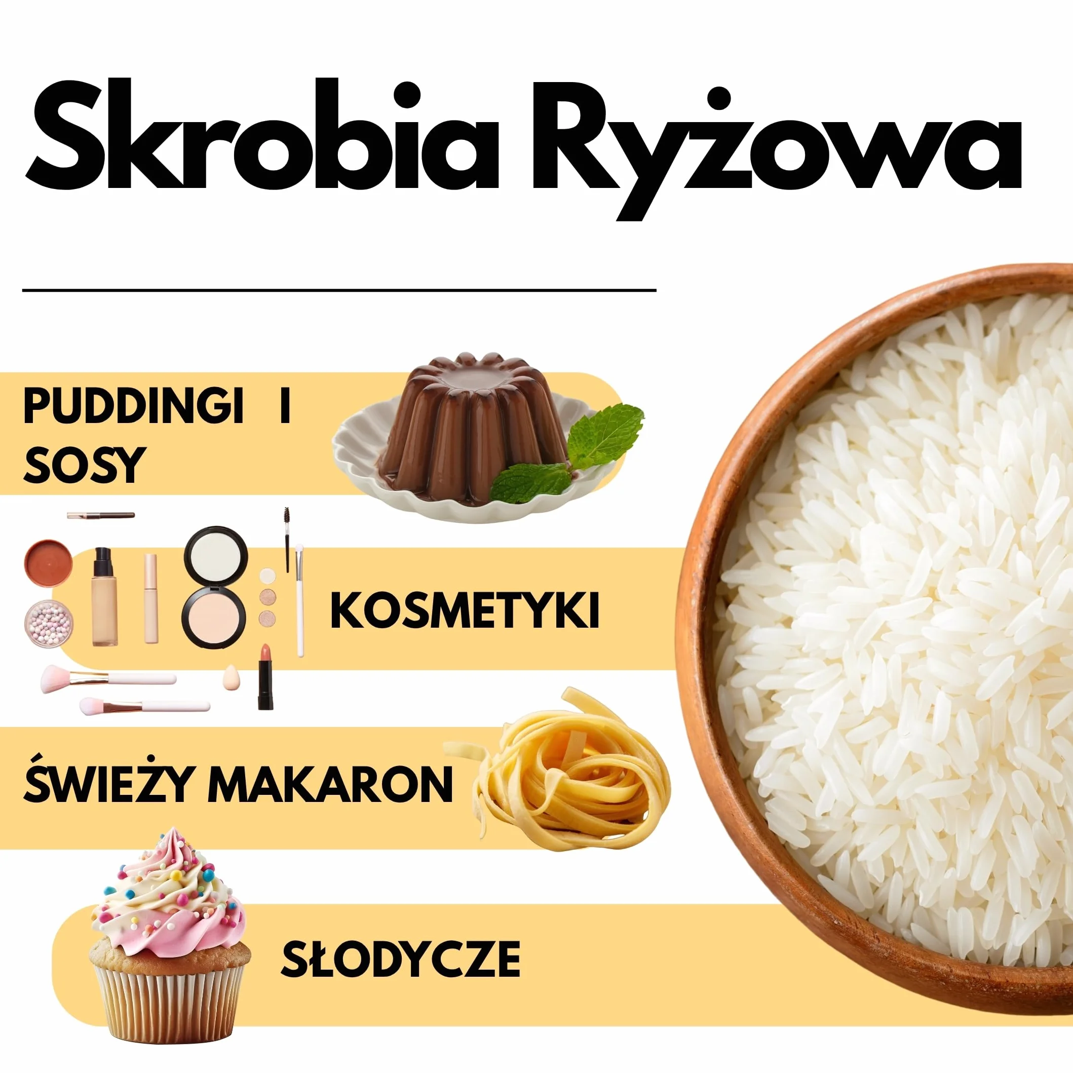 SaporePuro Naturalna Skrobia Ryżowa 500 g – Bezglutenowa, Włoska do Kosmetyki i Deserów