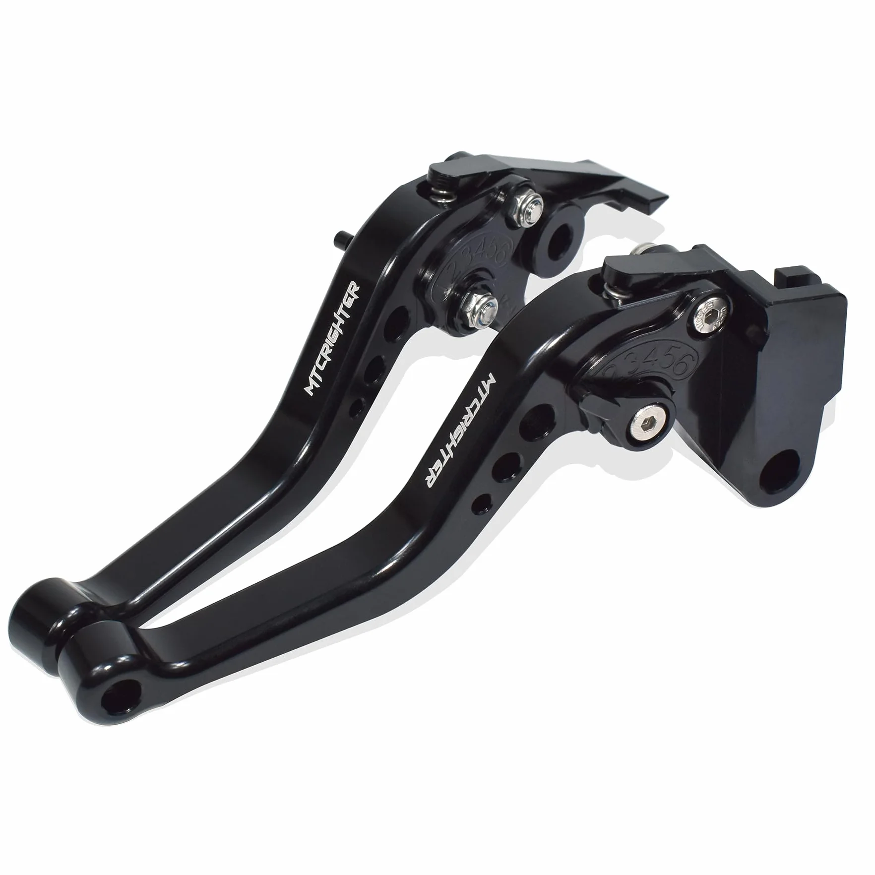 Kompatybilna z Triumph Tiger 1200 Explorer/XE/XC/XR 2012-2020 krótka dźwignia sprzęgła dźwigni hamulca, wykonana ze stopu aluminium CNC (czarna)