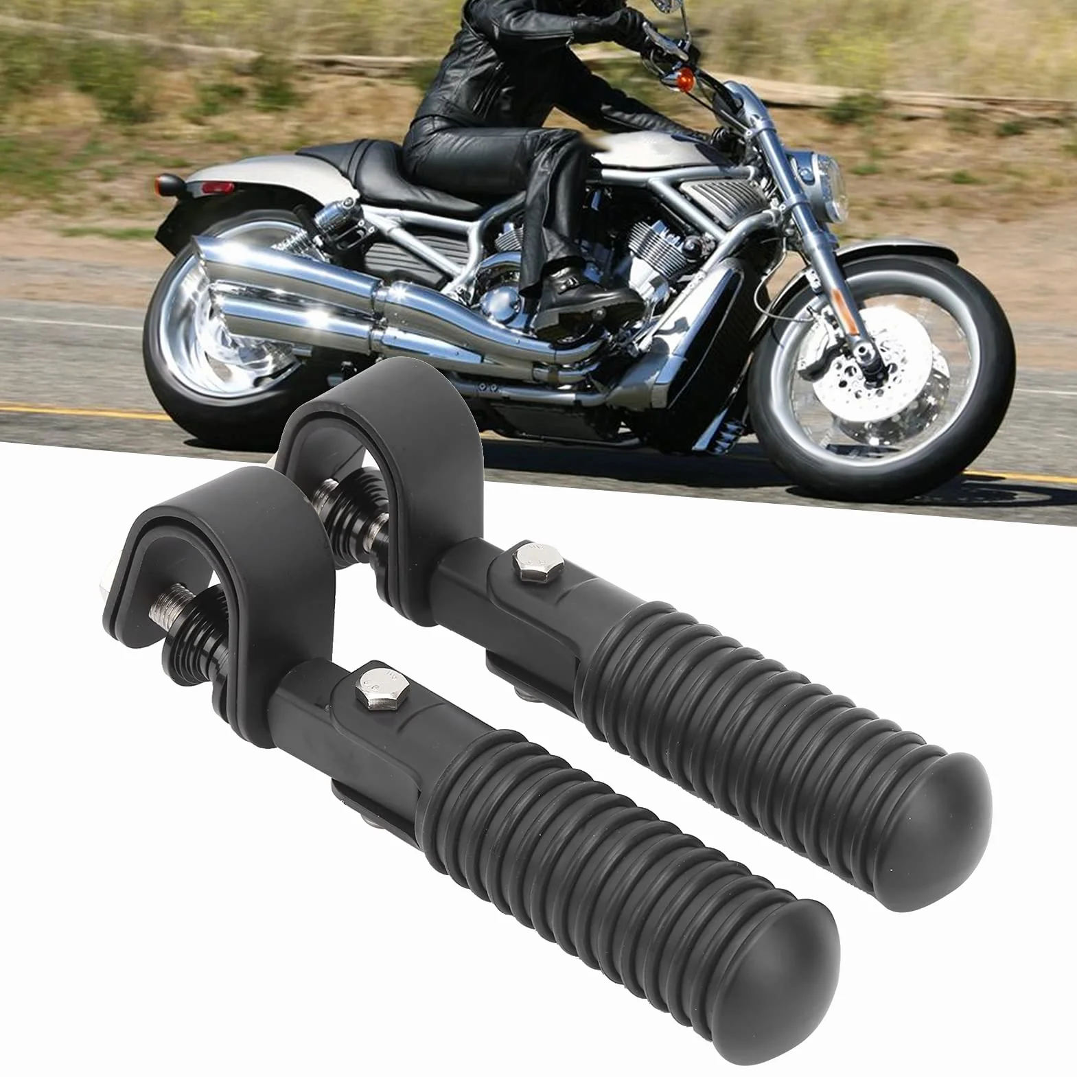 Podnóżki Motocyklowe Uniwersalne, Podnóżki Pasażera, Pedały Podnóżków Motocyklowych, do CBR 1000 FH/FJCBR 1000 FM/FNCBR 1000 (Czarny)
