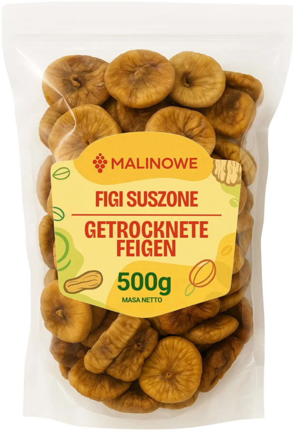 Malinowe FIGI SUSZONE 500g Figa Suszona Doskonałe Jakość Premium