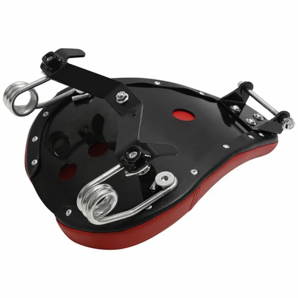 TCMT czarne siedzisko solo dla kierowcy z wspornikiem sprężynowym do Harley Sportster 2004-06 10-2022
