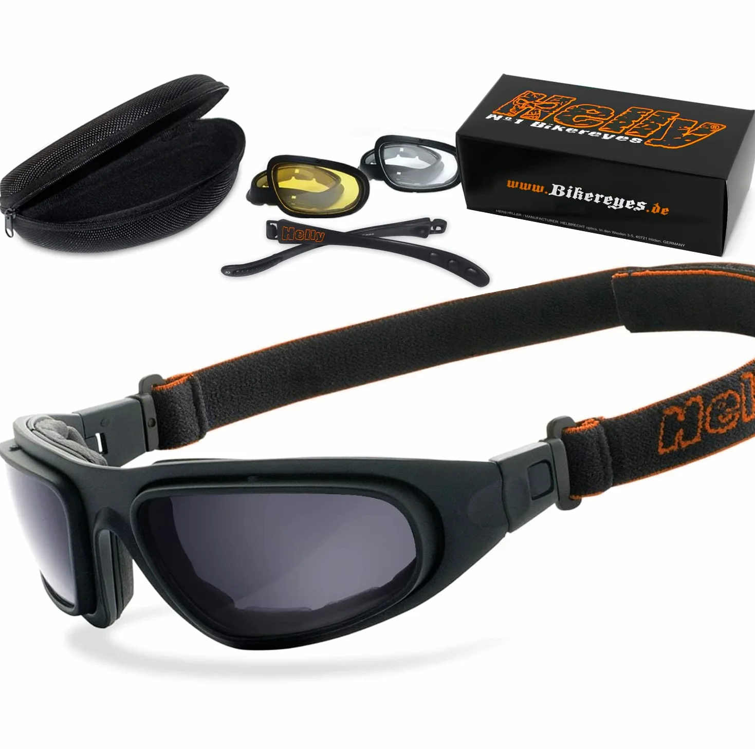 Helly® Bikereyes® okulary motocyklowe wielofunkcyjne szkło hartowane DIN EN 166