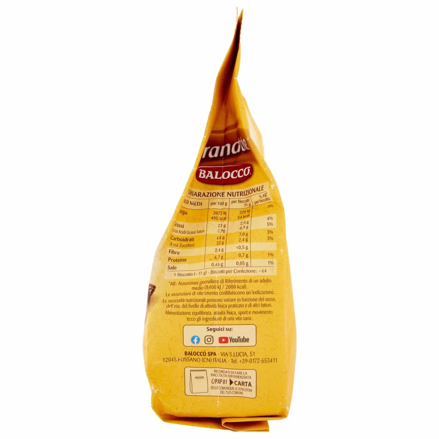 Ciastka Biscotto Girandole 700g - Balocco włoskie kruche