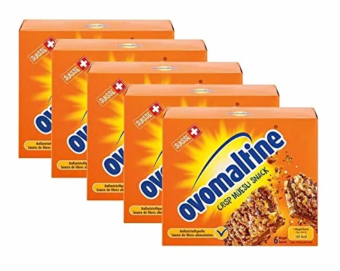 Ovomaltine Crisp musli przekąska, 5 x 150 g