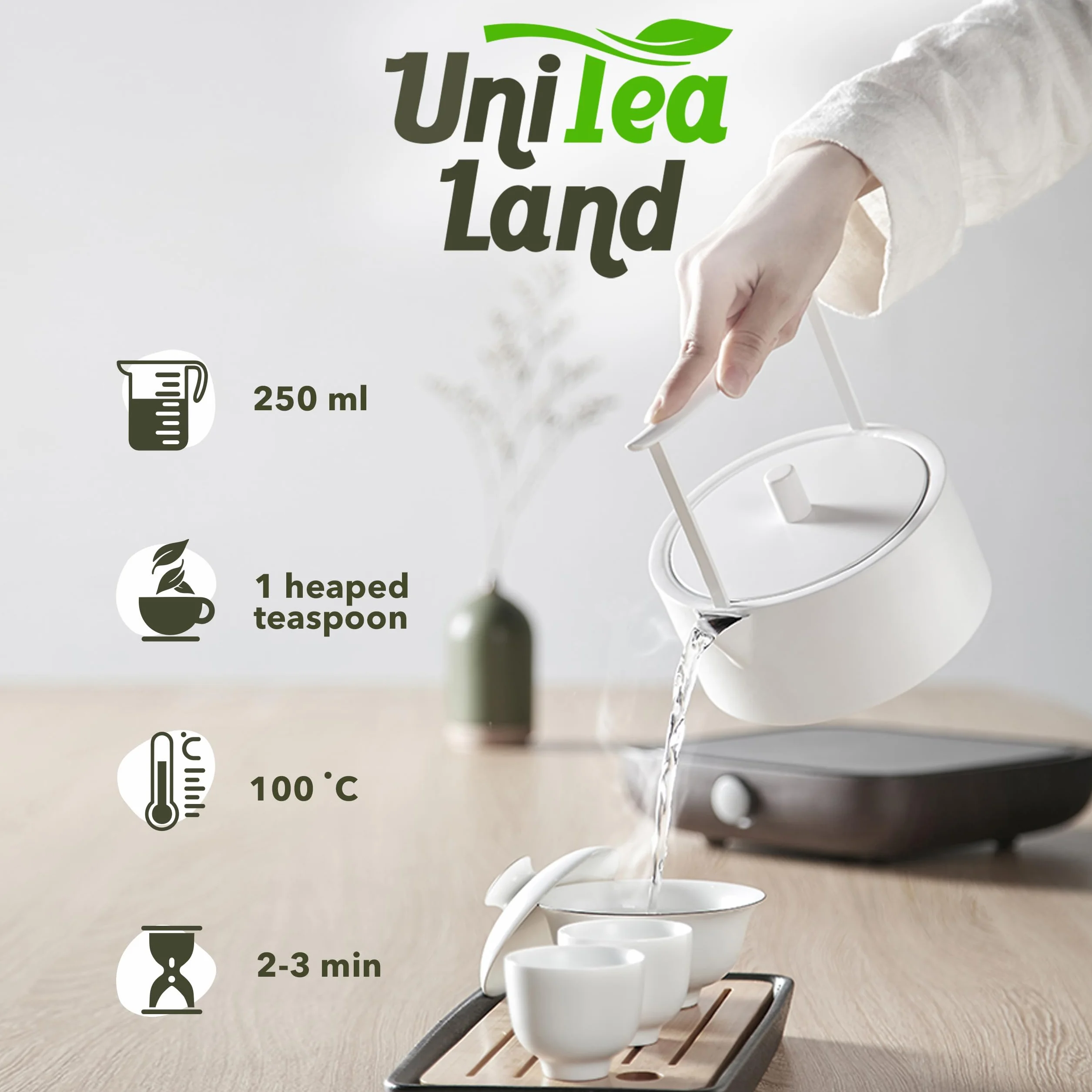Herbata Biała Miss Rose Organic UniTea Land 100g