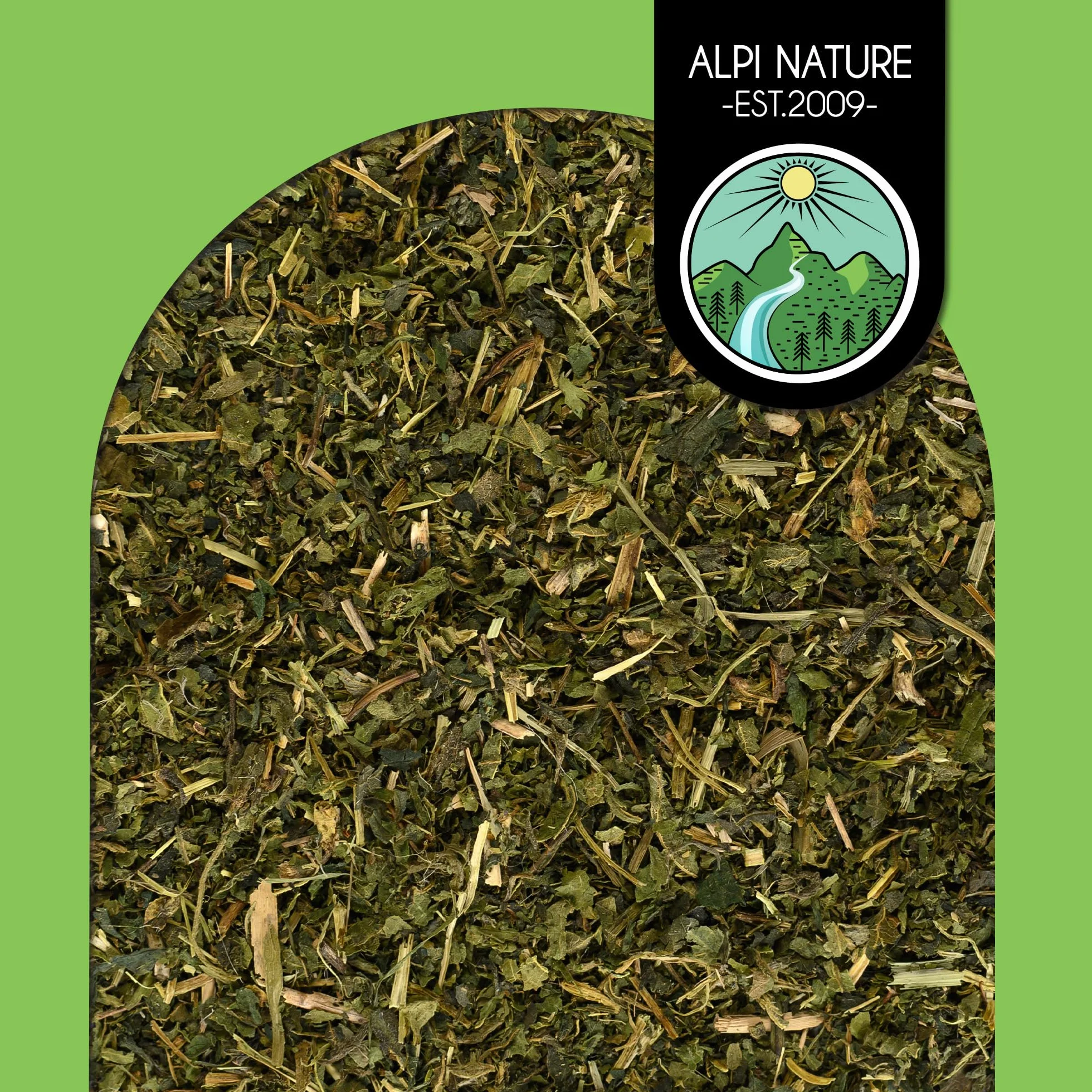 Alpi Nature Herbata z Pokrzywy 500g, Suszone i Cięte Liście Pokrzywy do Herbaty Ziołowej, Urtica Dioica