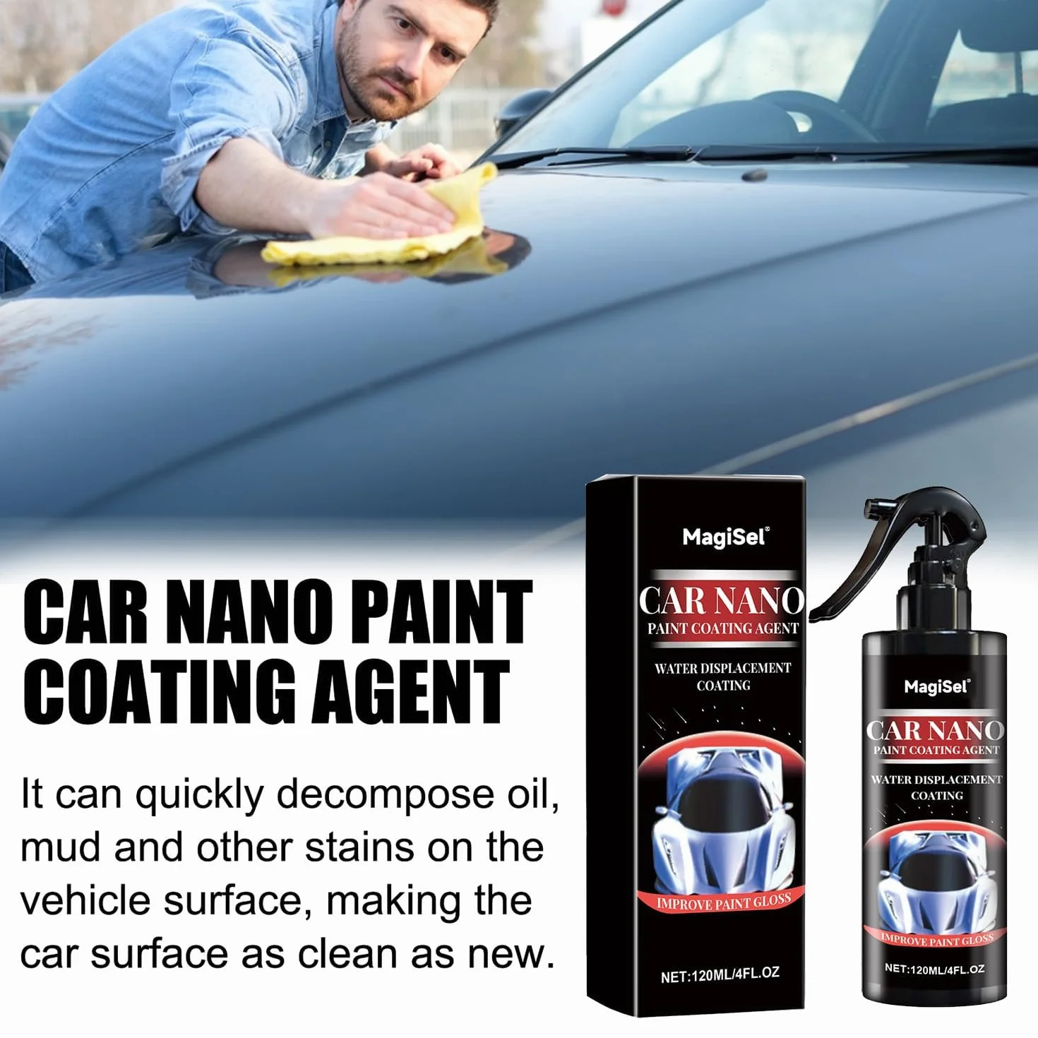 Powłoka ceramiczna do samochodów, nano-spray odporny na zarysowania, agent szybkiego efektu powłoki, usuwanie zarysowań do samochodów, sprayu do powłoki ochronnej, dla samochodów osobowych
