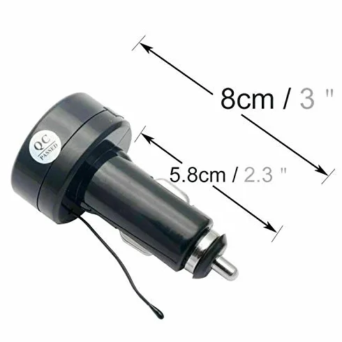 Woltomierz i termometr 2 w 1, DC 12 V 24 V LED zapalniczka samochodowa podwójny termometr cyfrowy, woltomierz, cyfrowy wyświetlacz baterii, miernik temperatury, monitor, miernik temperatury