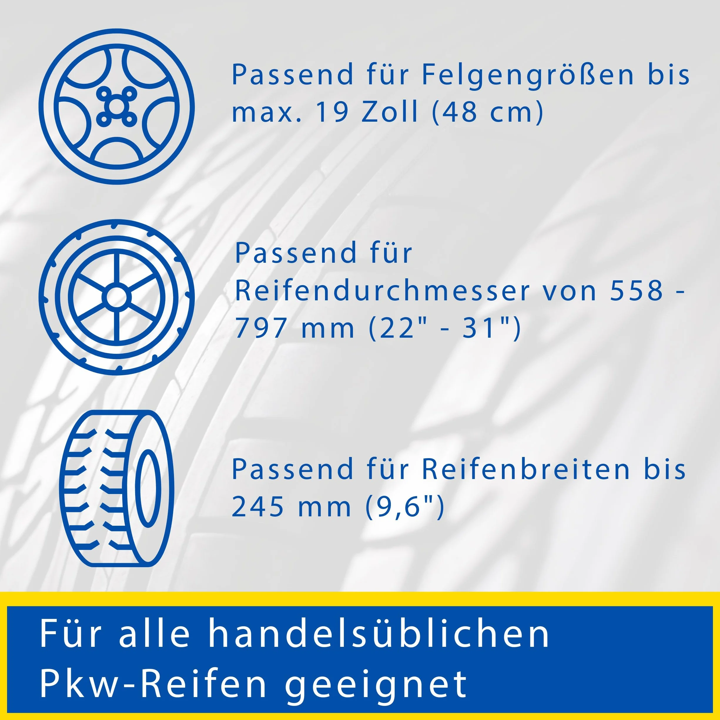 GOODYEAR Torby na opony z poliestru 600D do transportu, przechowywania opon, ochrona przed promieniowaniem UV, odporne na działanie wody, czarne, zestaw 4-częściowy