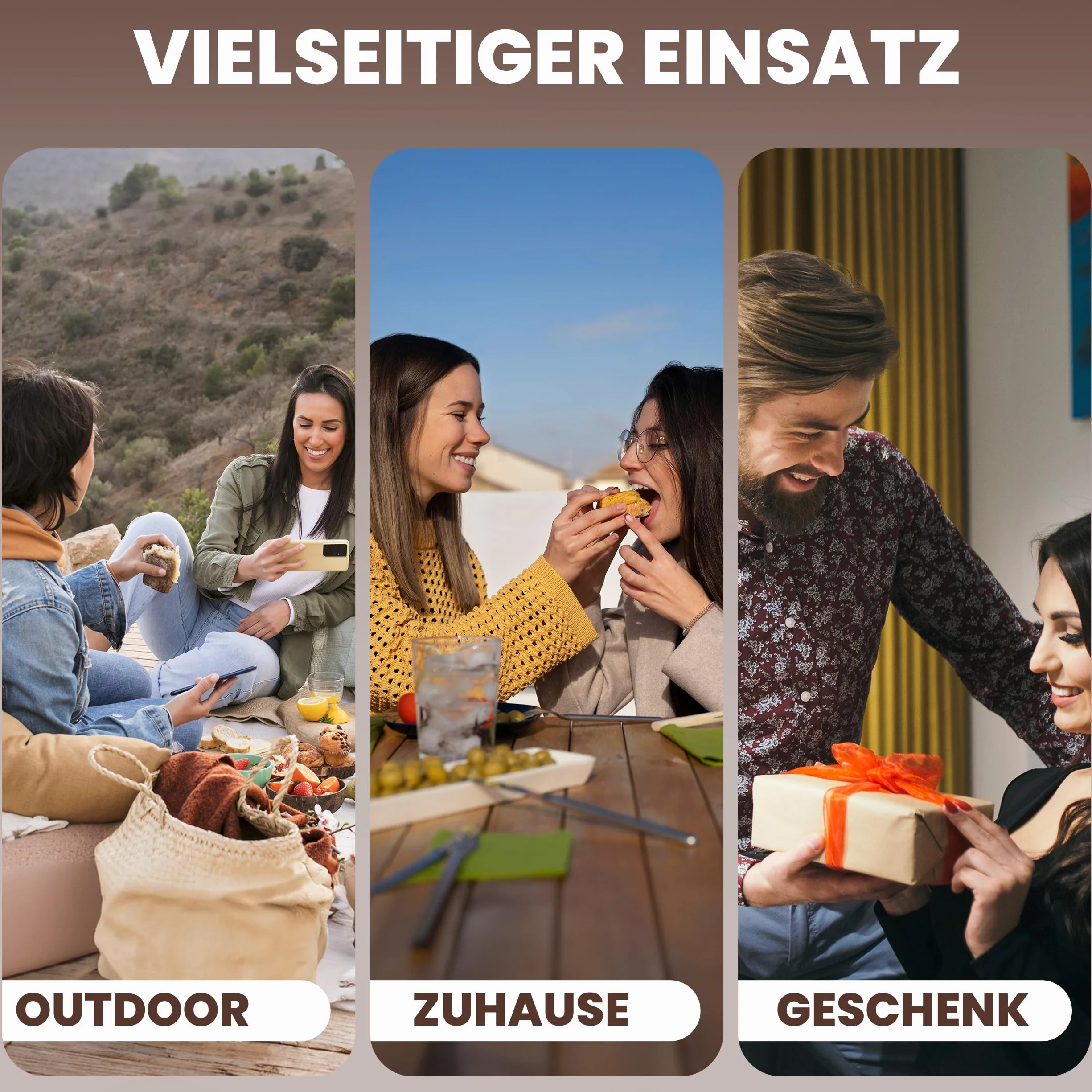 Genussleben Pudełko 16 mini szklanek krem z orzechów laskowych 25 g