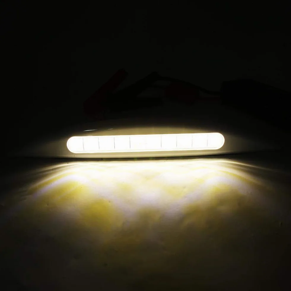 Terisass Wodoodporna markiza LED do przyczep kempingowych i łodzi 12V 5W (biały)