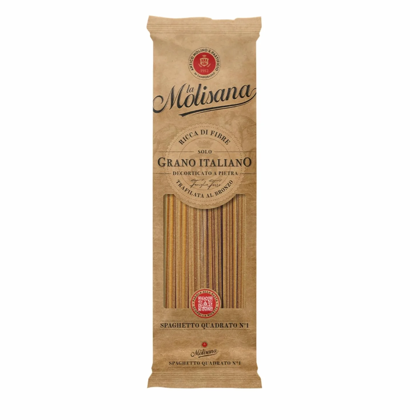 Makaron pełnoziarnisty Spaghetto Quadrato 500g la Molisana