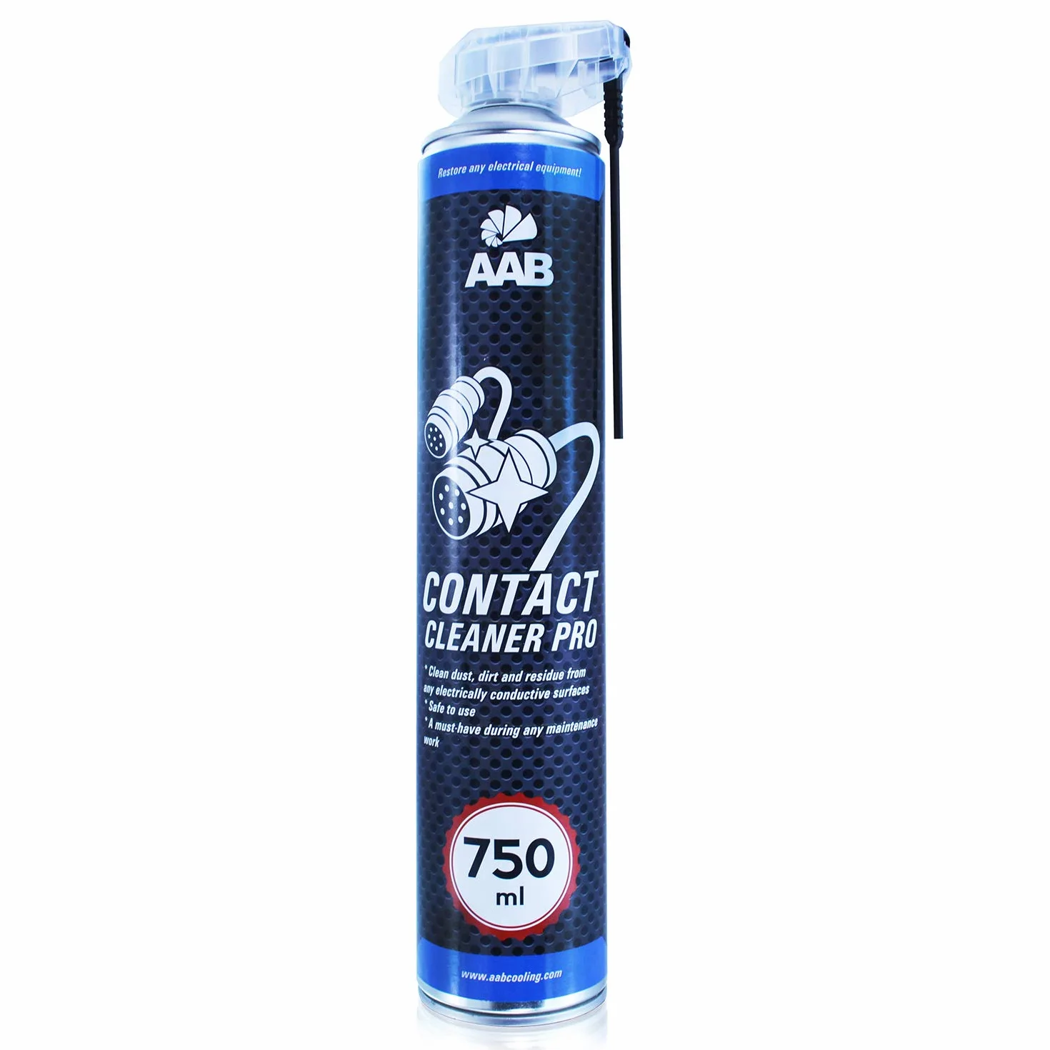AABCOOLING Contact Cleaner PRO 750ml - Spray do Czyszczenia Styków i Wtyczek Elektrycznych, Czyści Płytki PCB, Środek Antykorozyjny