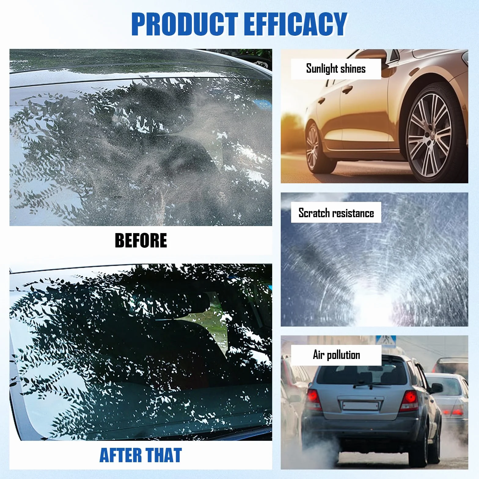 Quick Effect Coating Agent for Car, środek do szybkiego działania, 3 sztuki lakieru samochodowego, odporny na działanie wody, olejoodporny