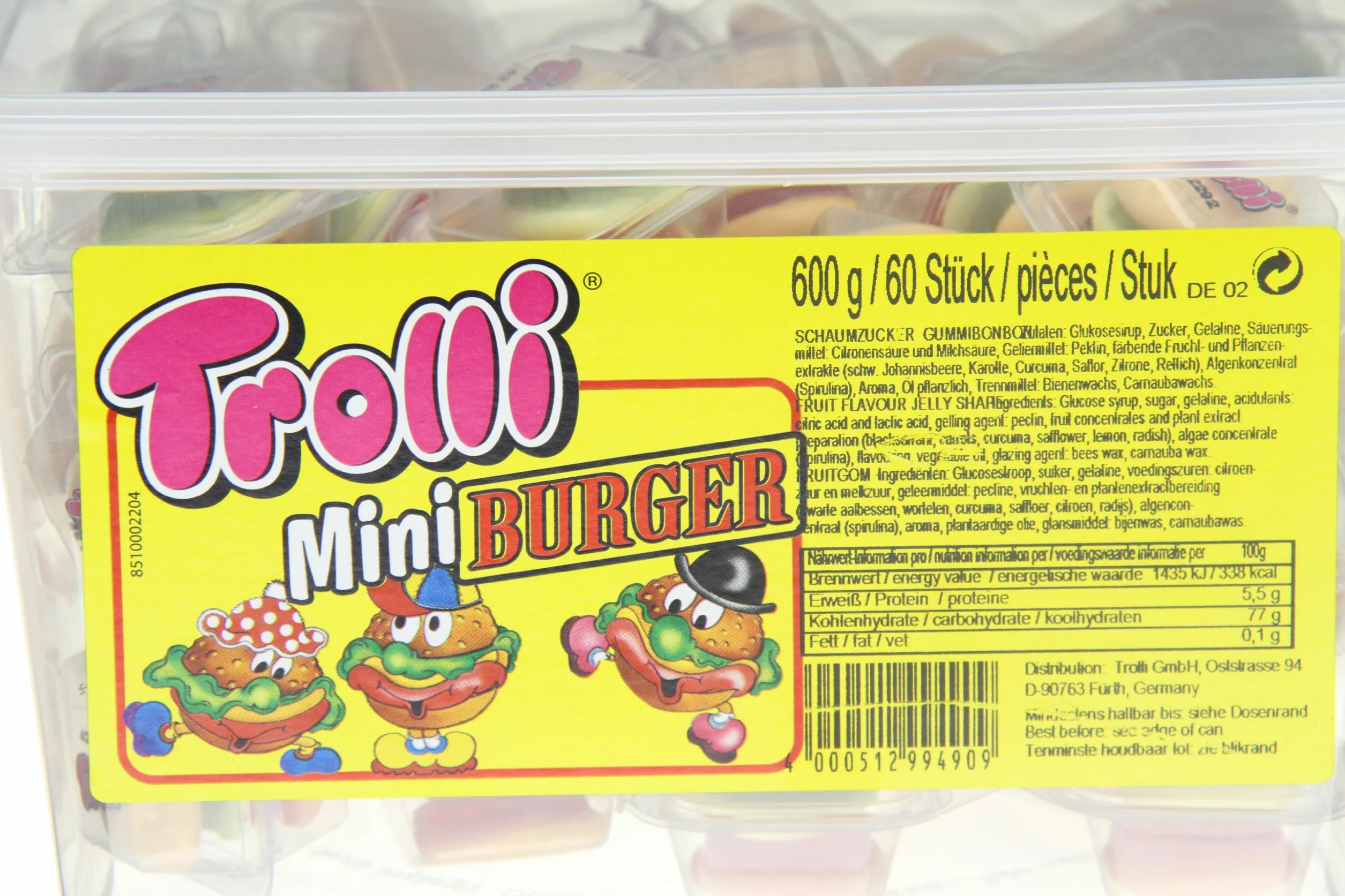 Trolli Mini burger 600 g