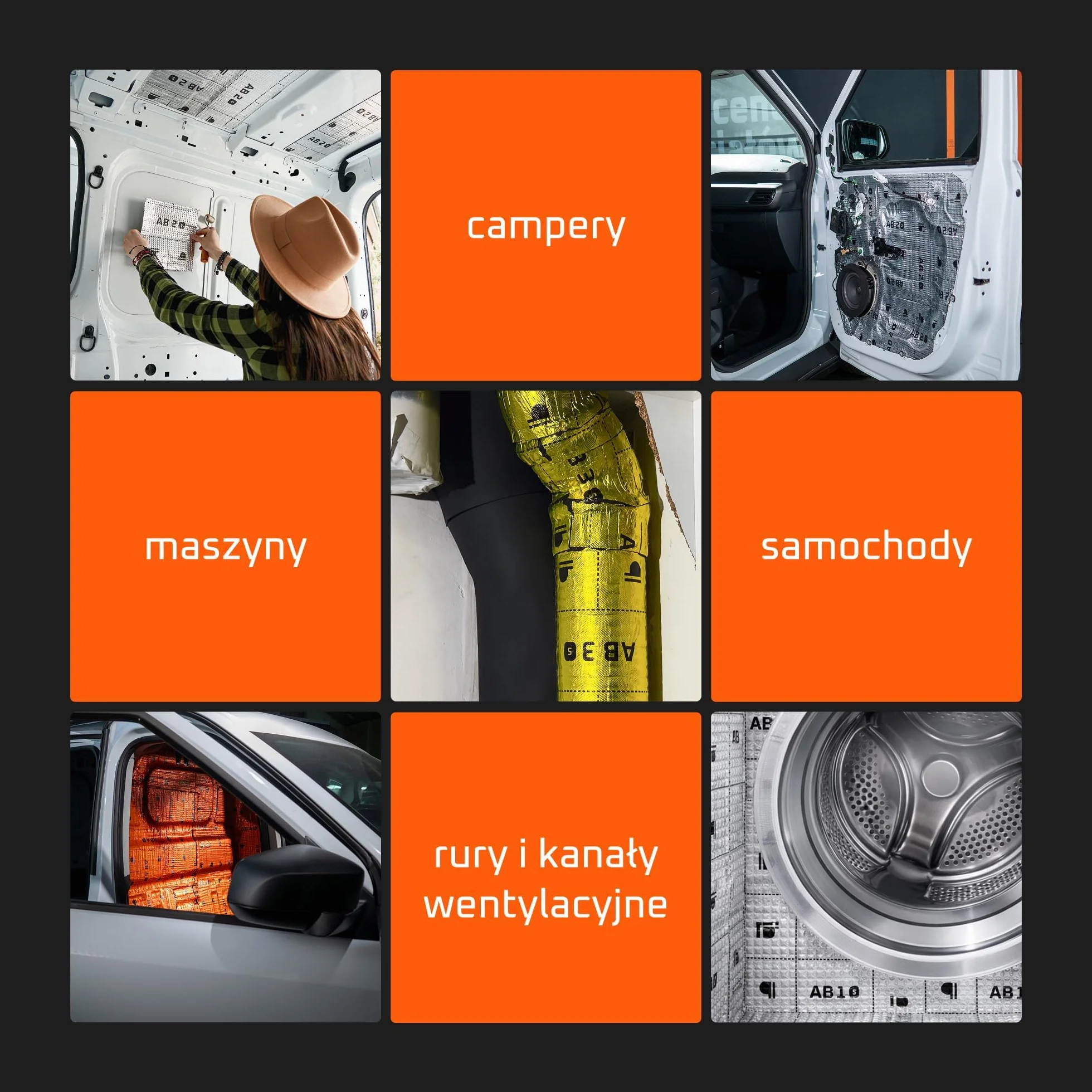 Mata Alubutylowa AB2s 2 mm 2m² Samoprzylepna Izolacja Akustyczna Redukcja Hałasu Drgań Aluminium 100 µm