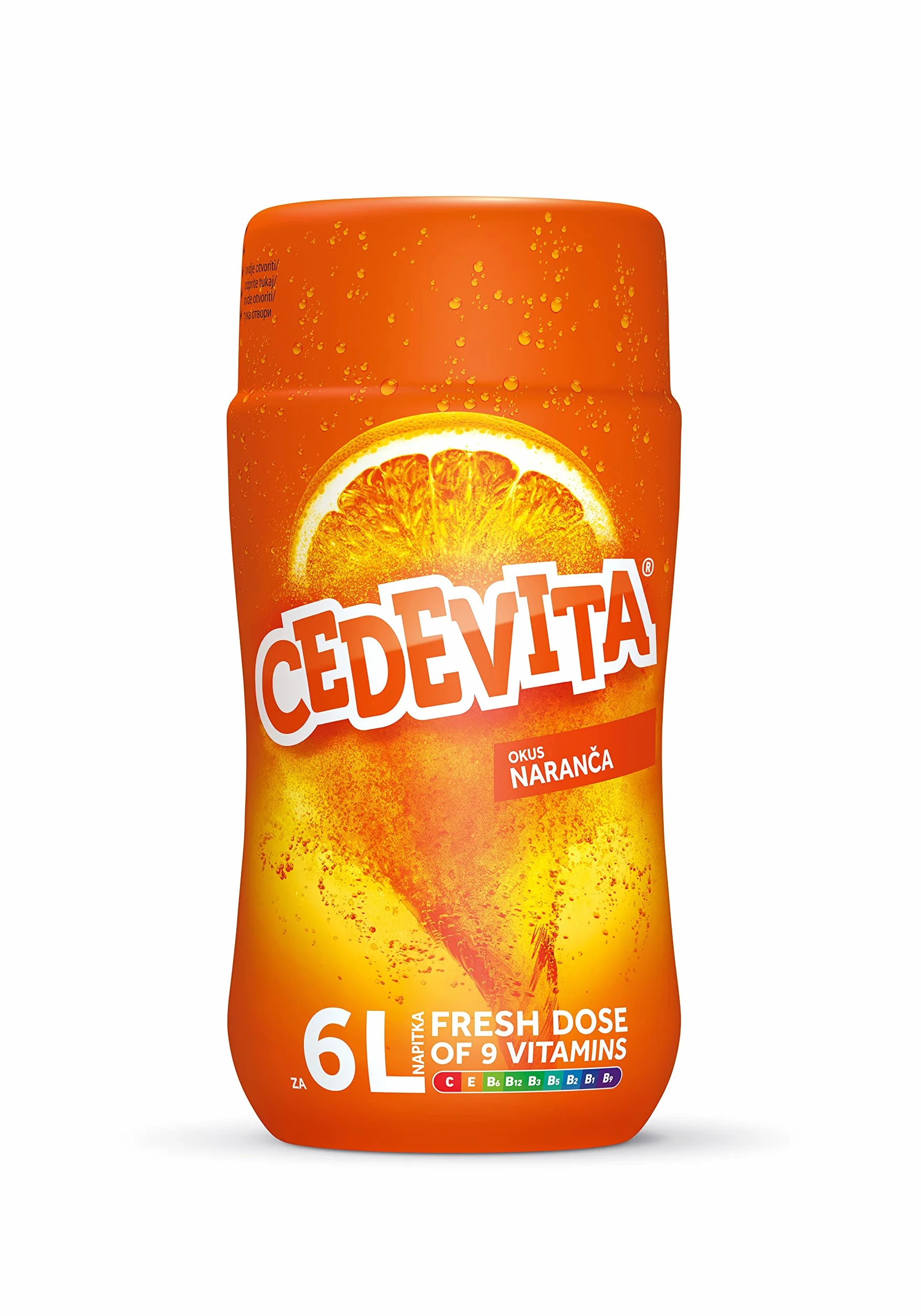 Cedevita Instant 9 witaminy napój w granulkach 500 g (do 6,5 l napojów) pomarańczowy