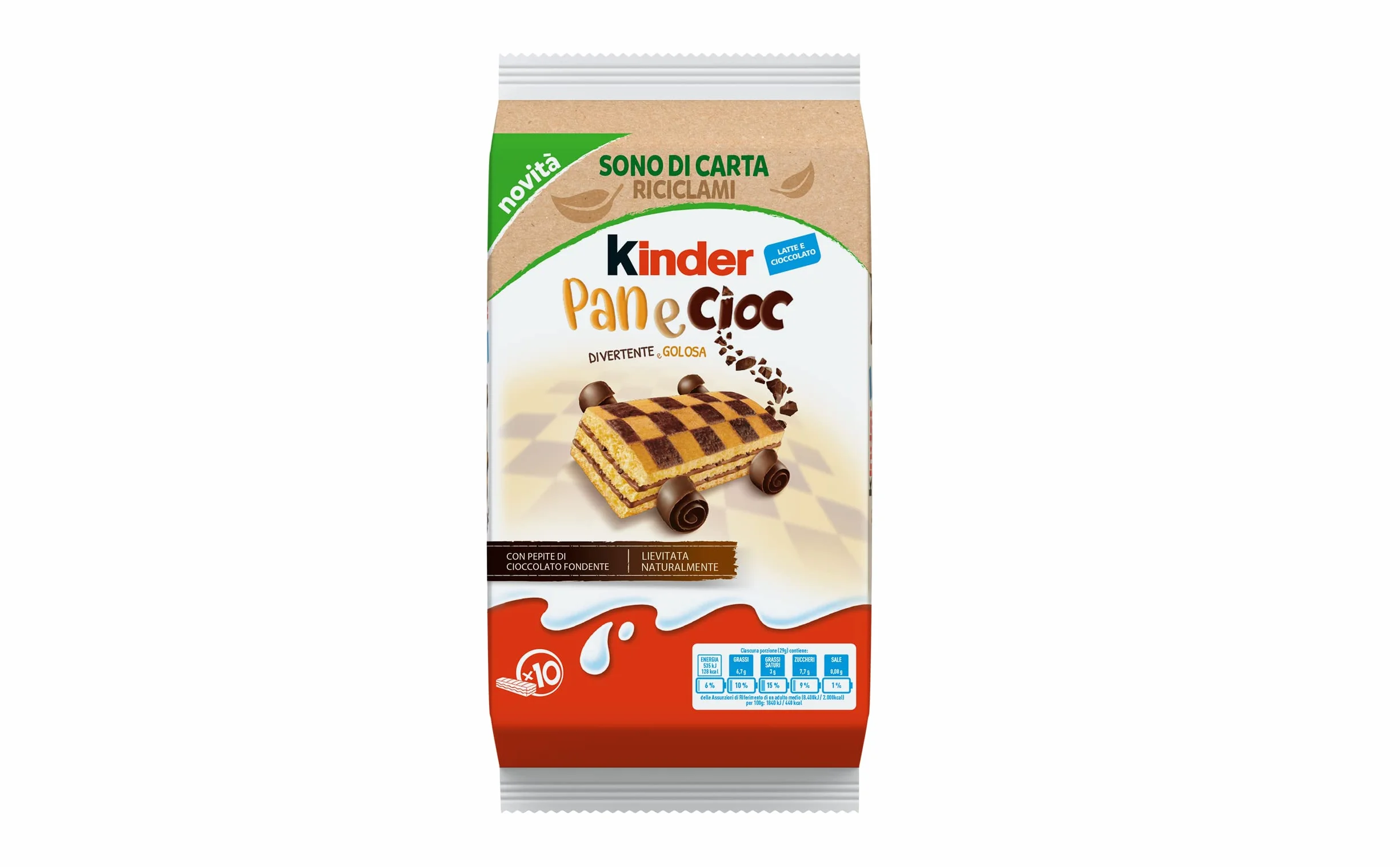 Kinder Pan e Cioc włoskie biszkopty włoskie kanapki Ferrero dla dzieci